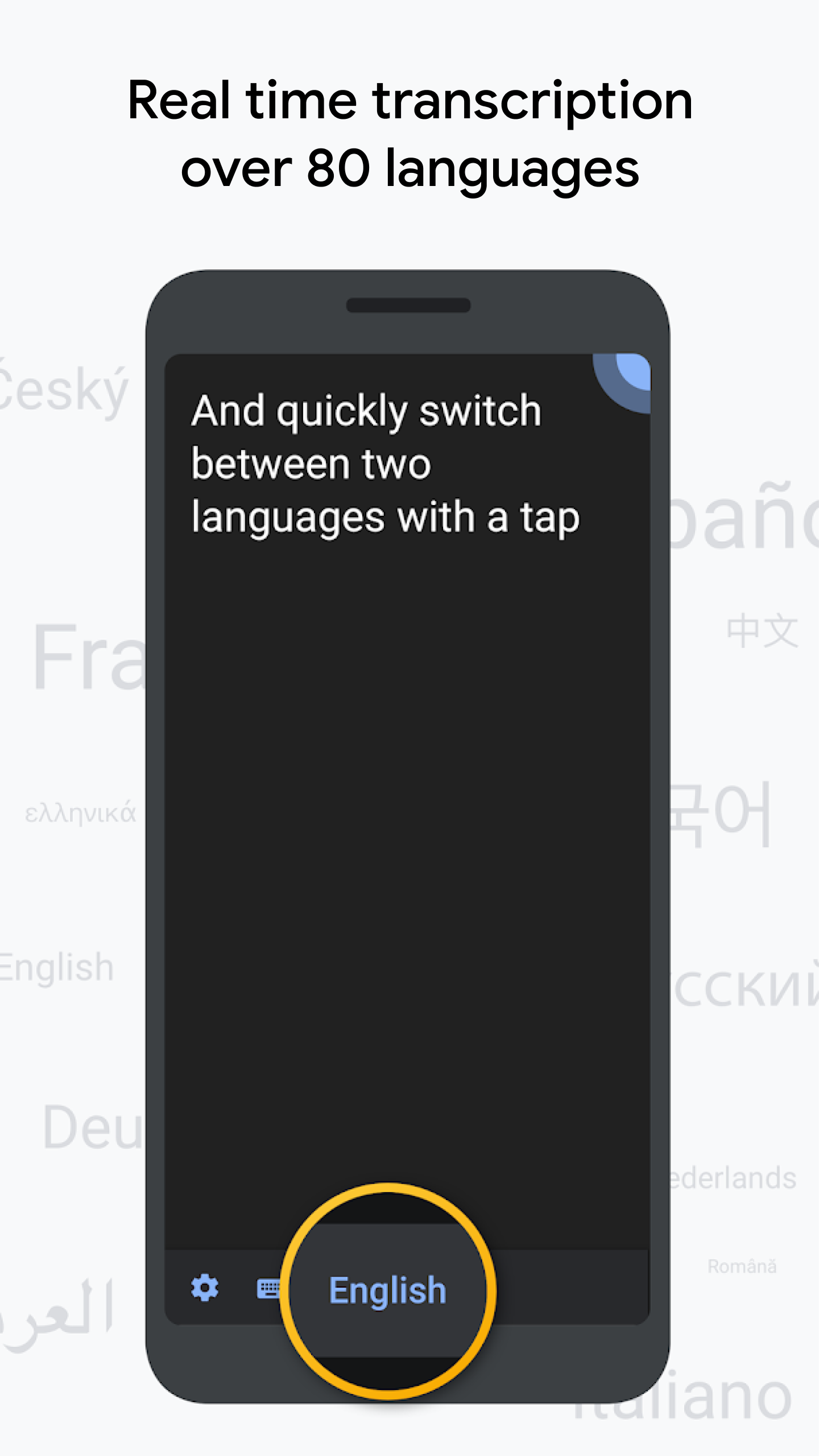 اسکرین شات 1 برنامه Live Transcribe & Notification