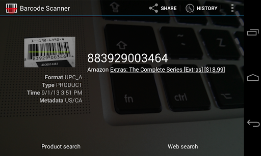 اسکرین شات 5 برنامه Barcode Scanner