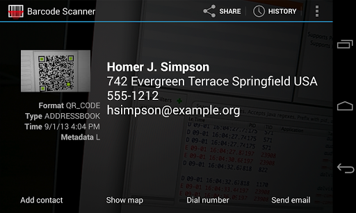اسکرین شات 1 برنامه Barcode Scanner