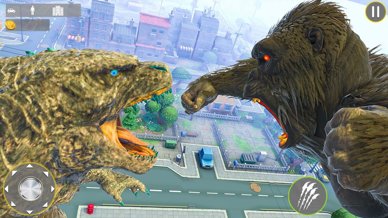 اسکرین شات 5 برنامه Gorilla king kong vs Godzilla