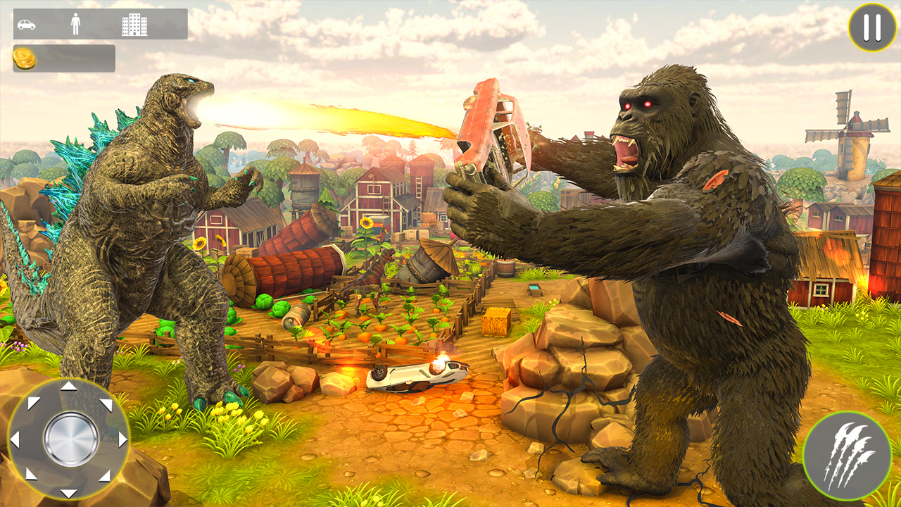 اسکرین شات 3 برنامه Gorilla king kong vs Godzilla