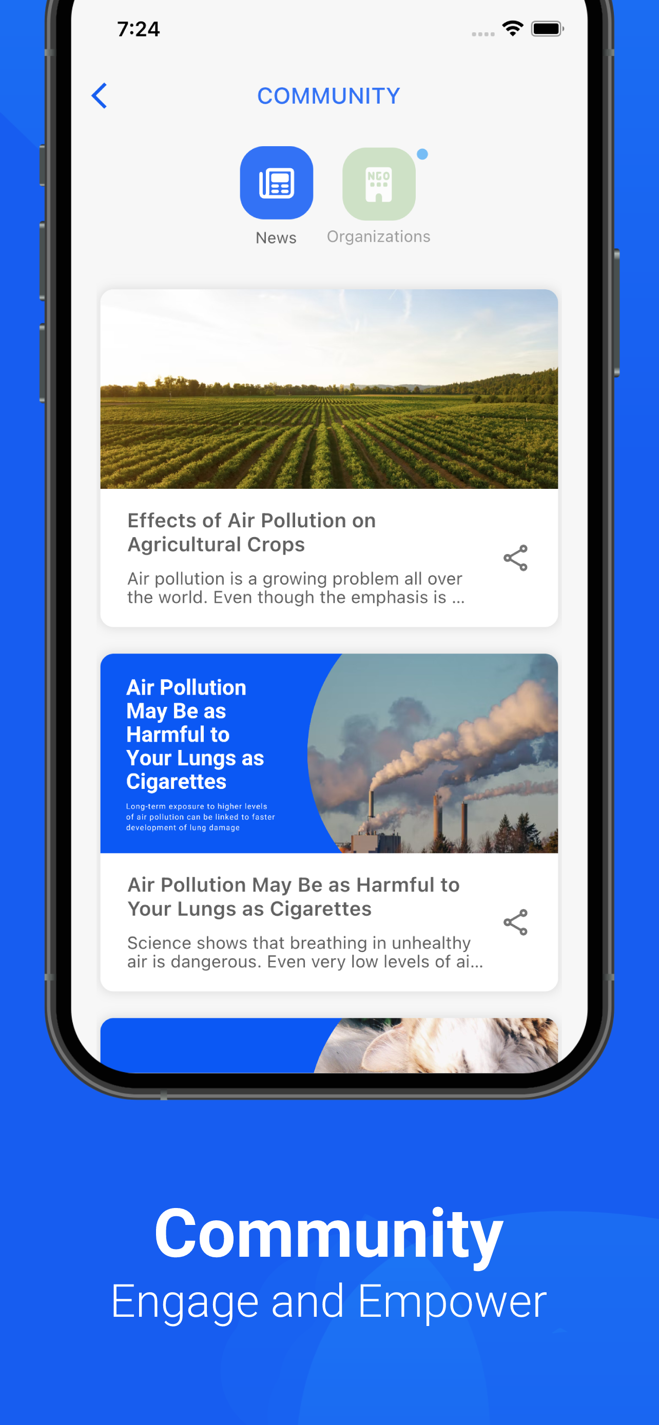 اسکرین شات 7 برنامه Air Quality & Pollen - AirCare