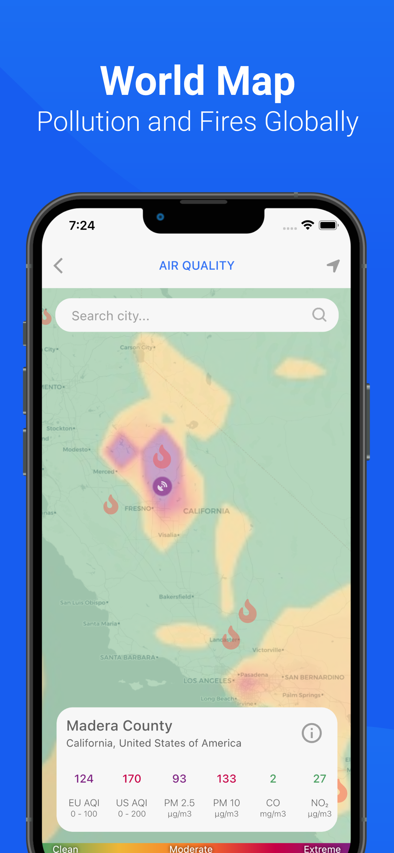 اسکرین شات 3 برنامه Air Quality & Pollen - AirCare