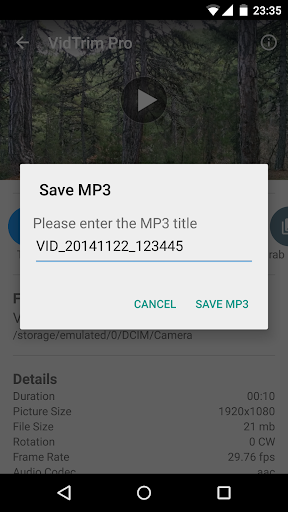 اسکرین شات 6 برنامه VidTrim - Video Editor