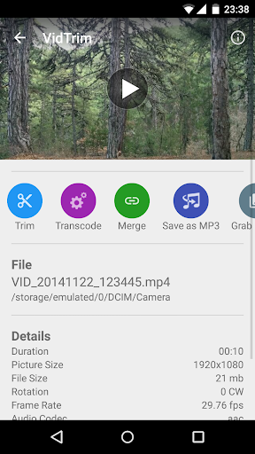 اسکرین شات 7 برنامه VidTrim - Video Editor