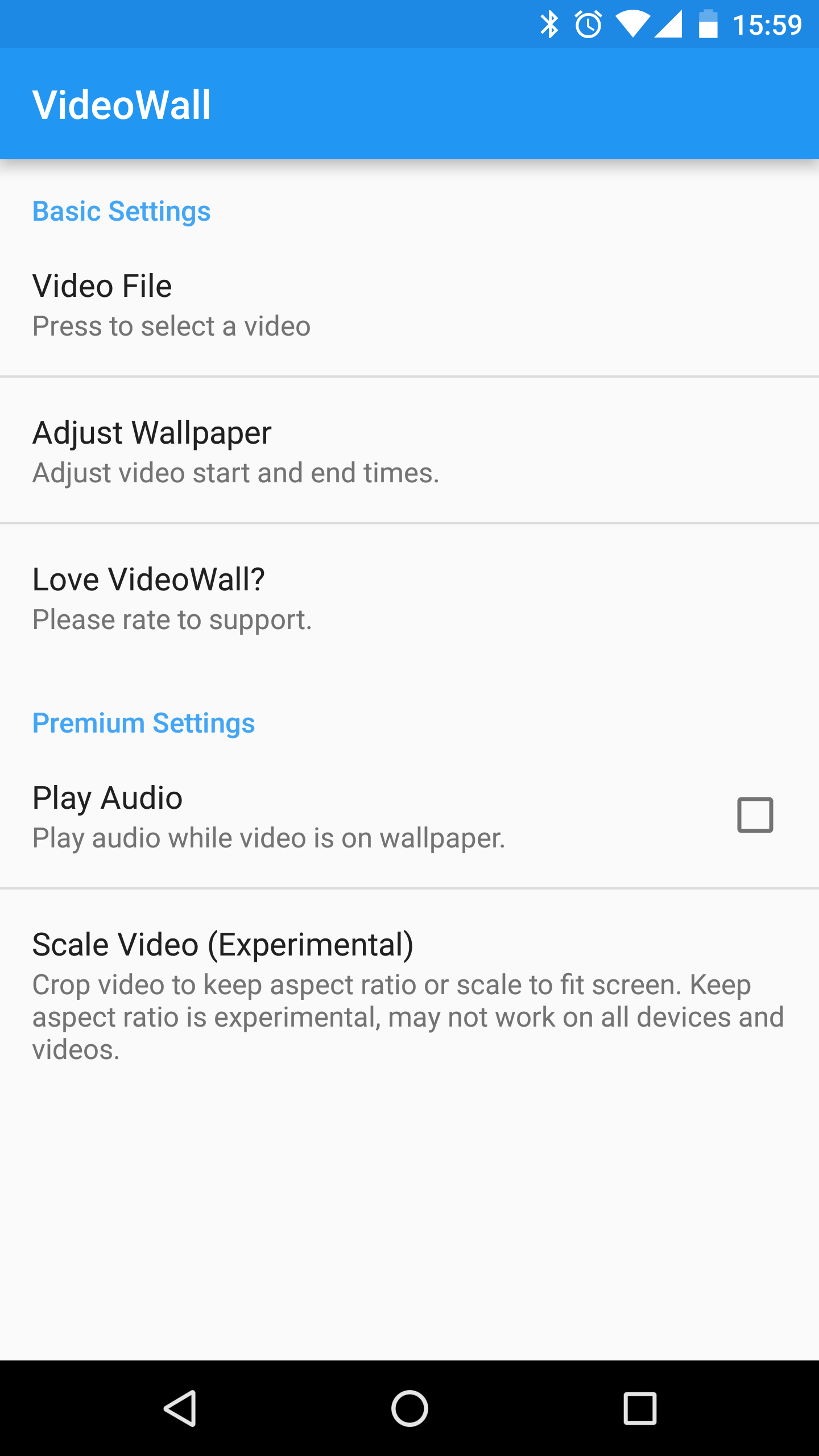 اسکرین شات 2 برنامه VideoWall - Video Wallpaper
