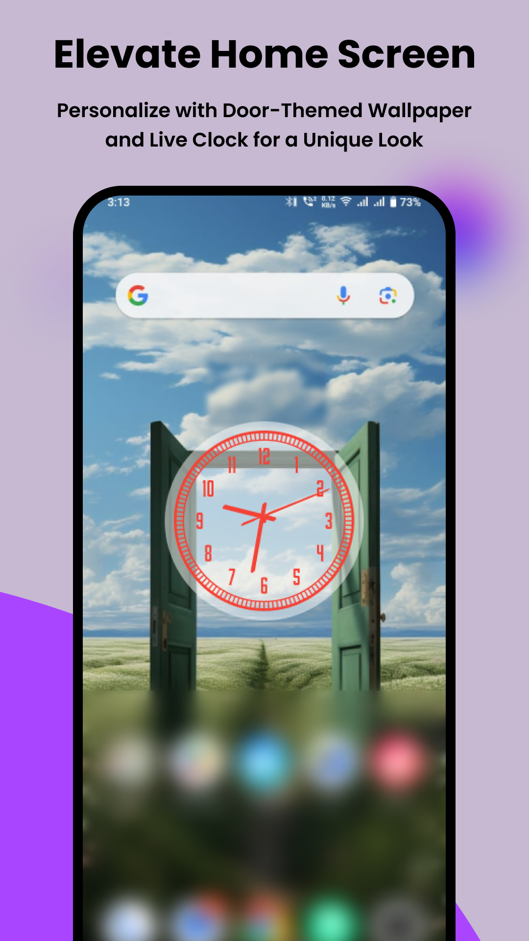 اسکرین شات 4 برنامه Door Lock Screen Wallpapers