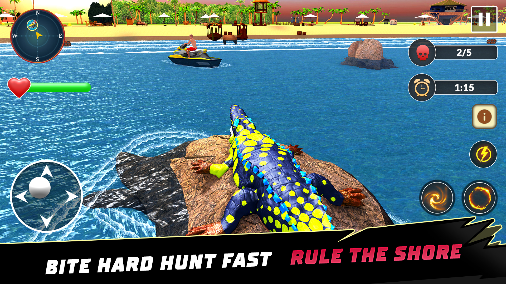 اسکرین شات 5 بازی Animal Crocodile Attack Sim