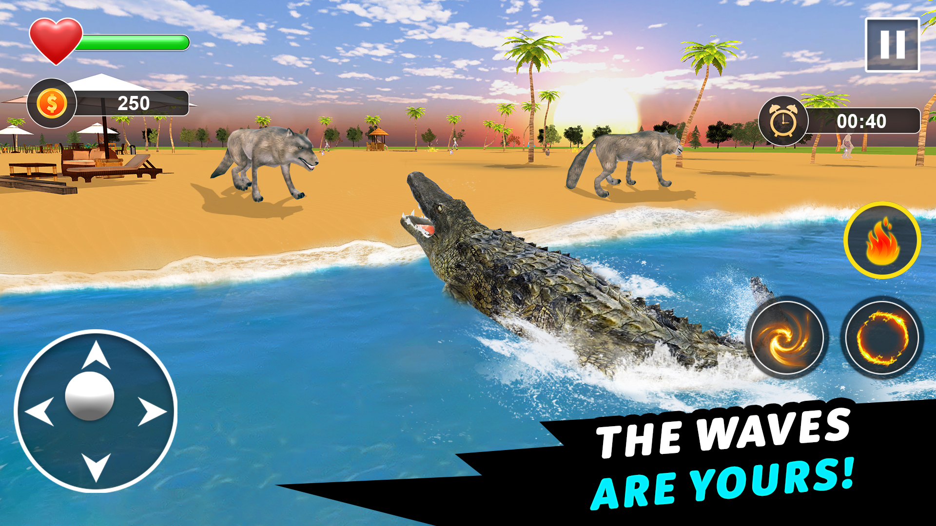 اسکرین شات 4 برنامه Crocodile Games - Animal Games