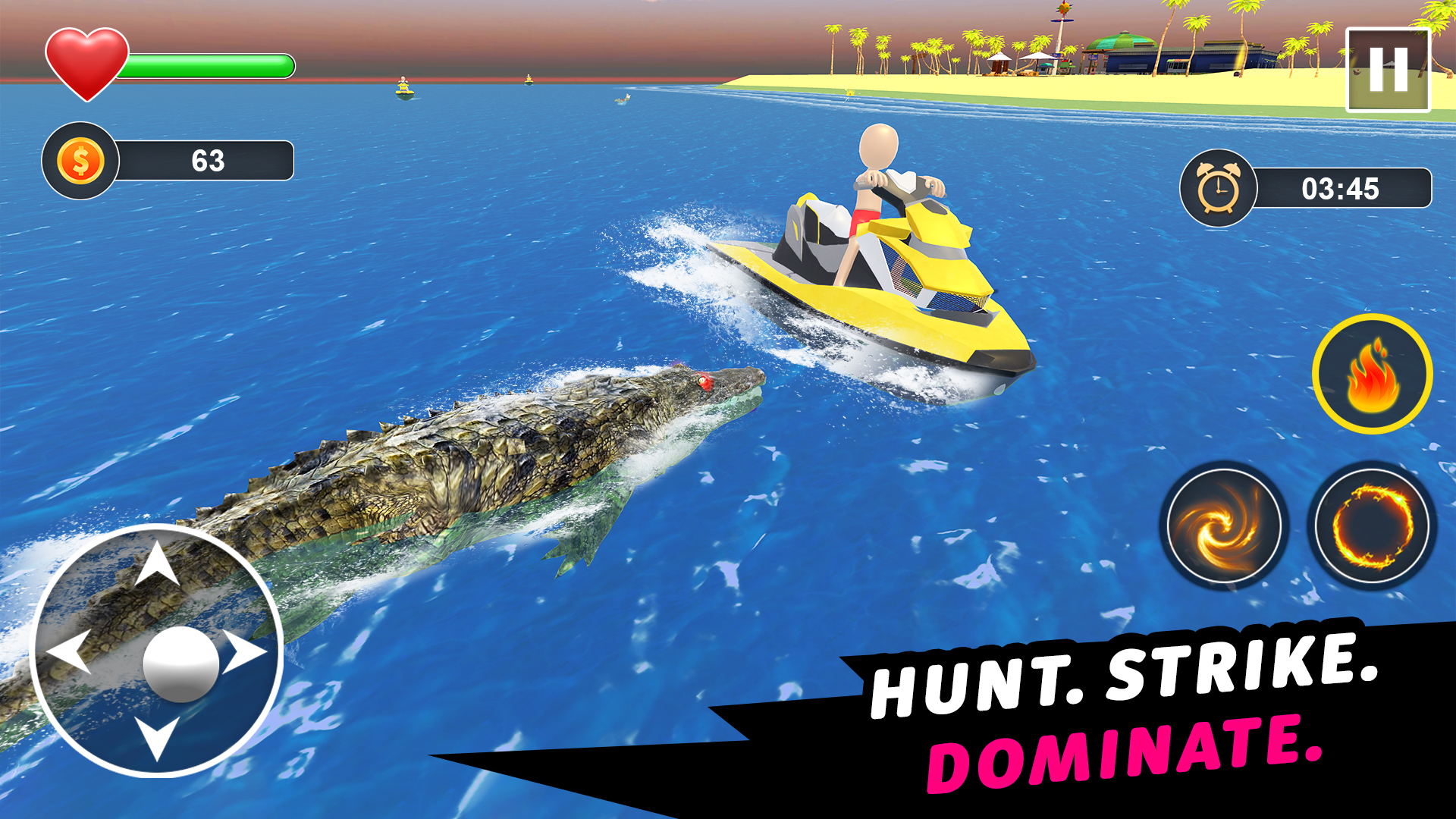 اسکرین شات 3 برنامه Crocodile Games - Animal Games