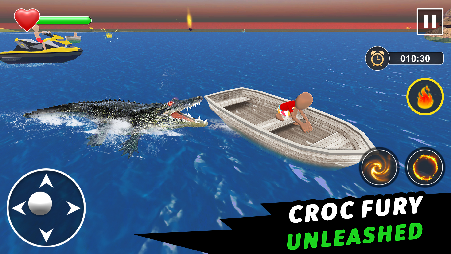 اسکرین شات 8 برنامه Crocodile Games - Animal Games