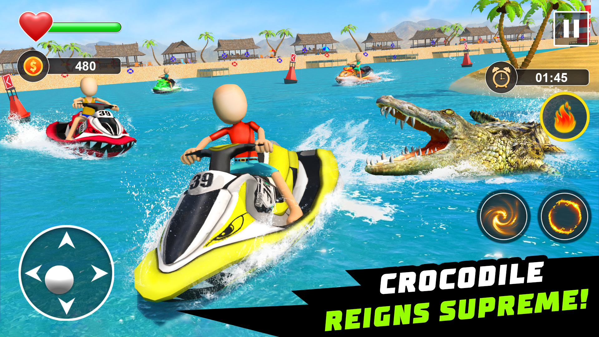 اسکرین شات 2 برنامه Crocodile Games - Animal Games