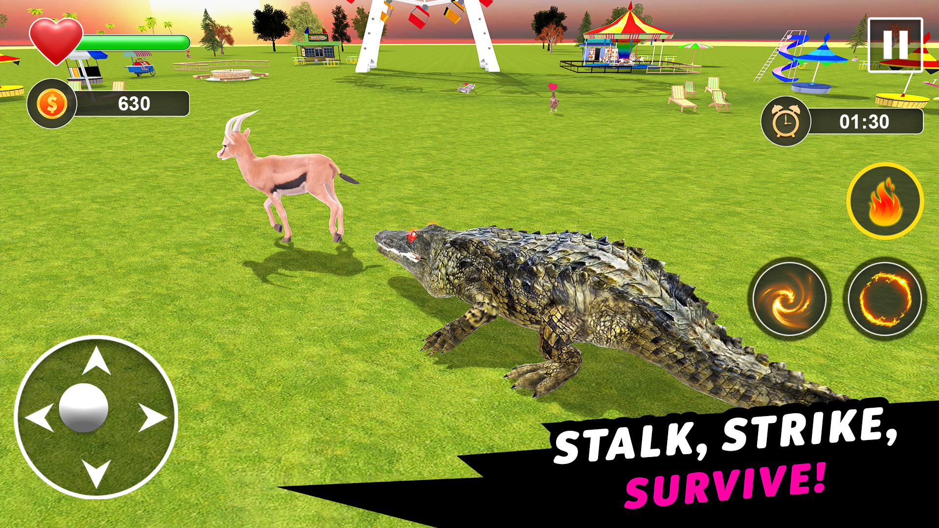 اسکرین شات 7 برنامه Crocodile Games - Animal Games