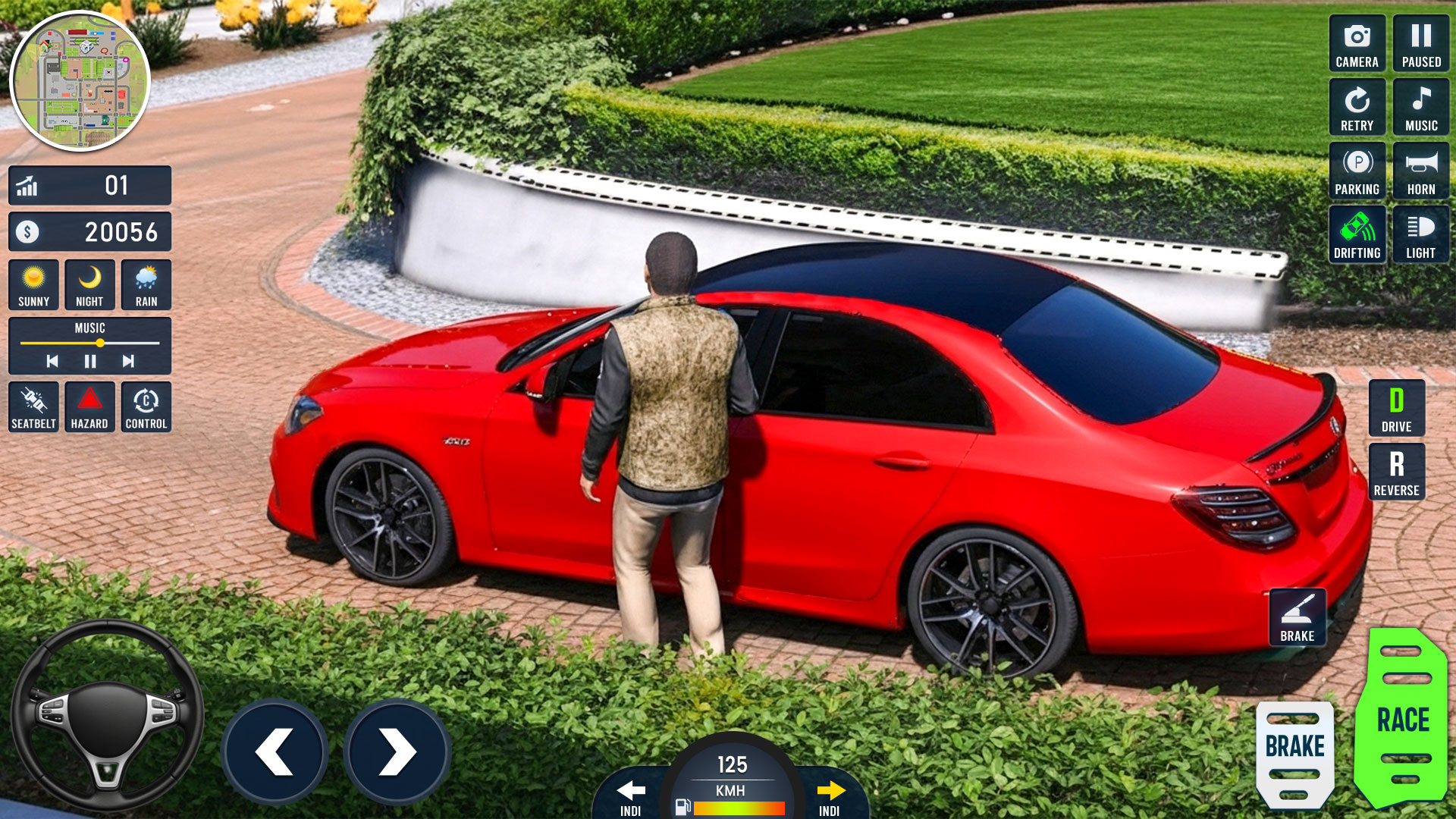اسکرین شات 2 بازی Classic Car Drive Parking Game