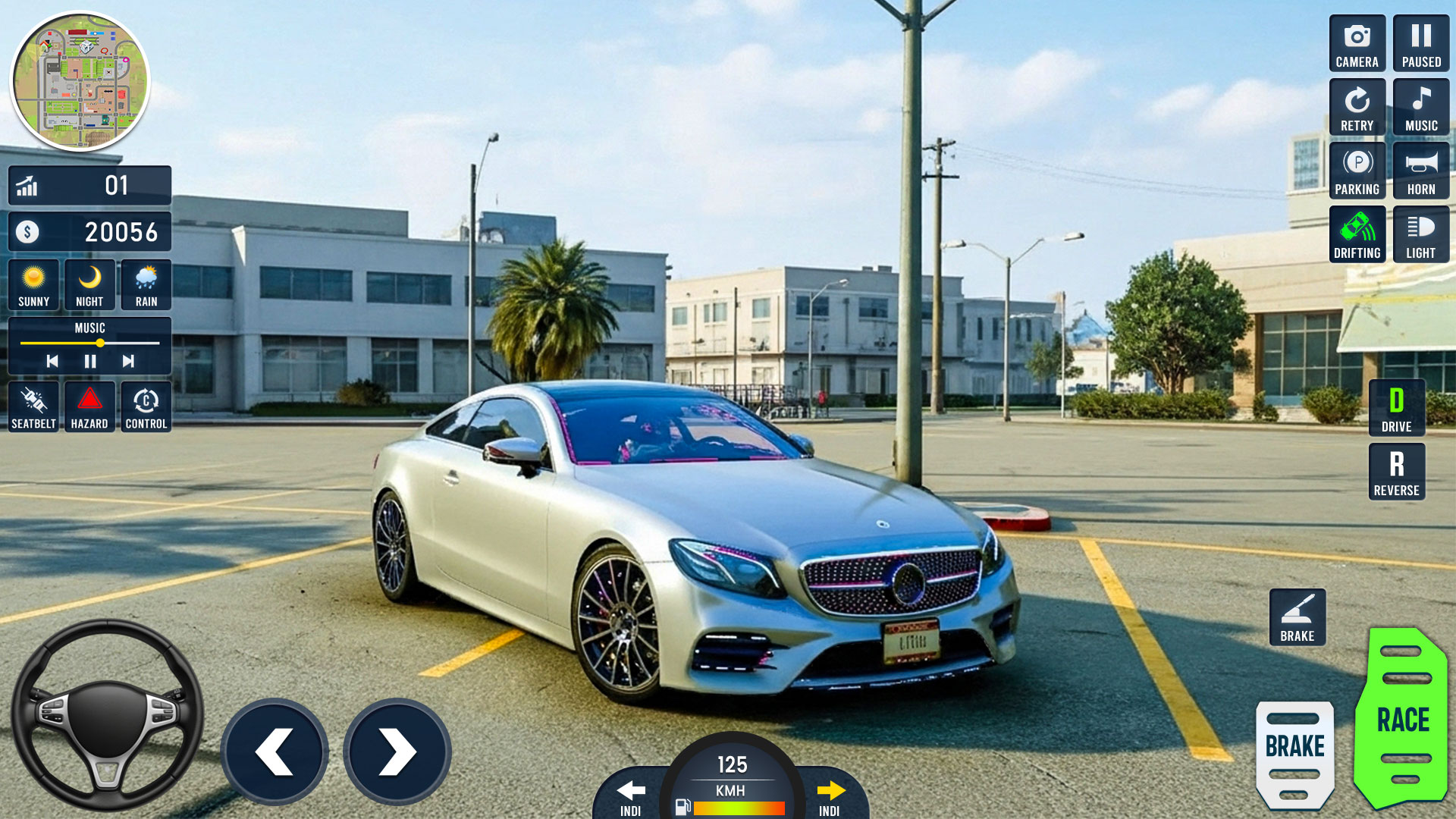 اسکرین شات 1 بازی Classic Car Drive Parking Game