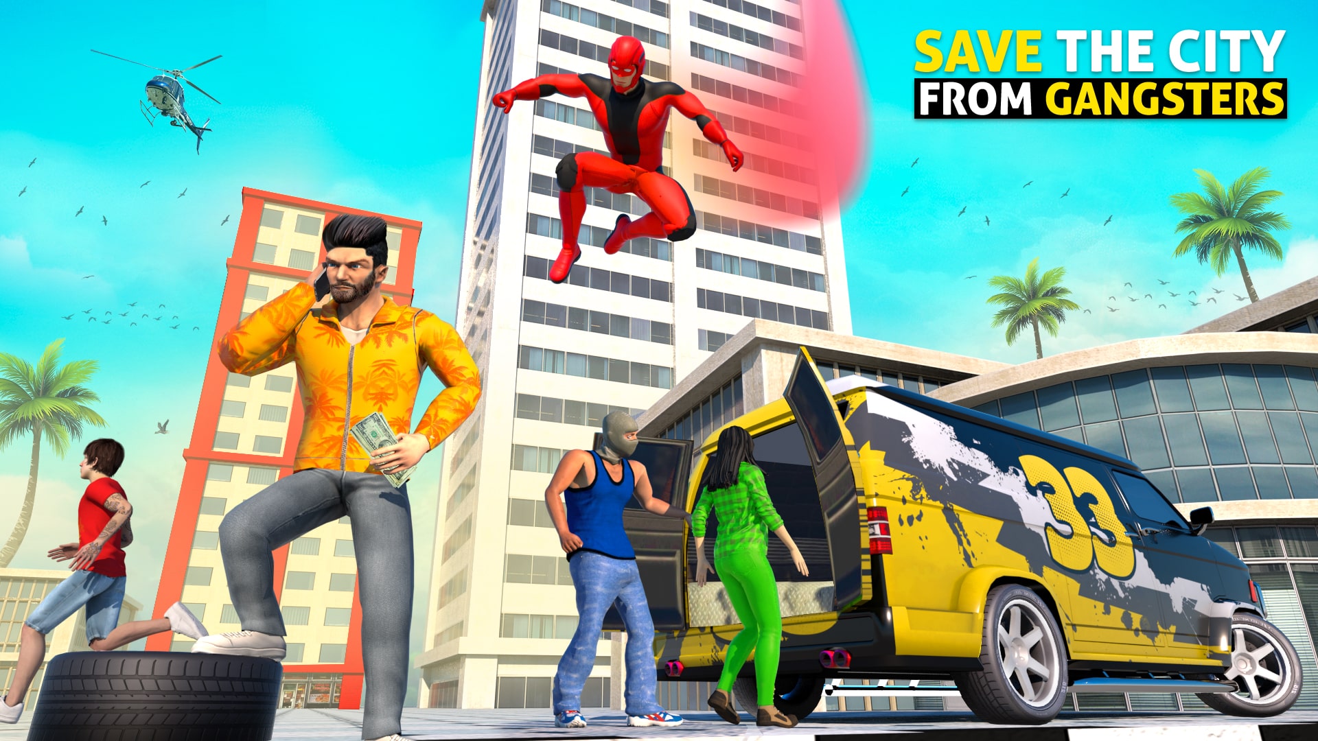 اسکرین شات 4 برنامه Spider Hero Man Rope Hero Game