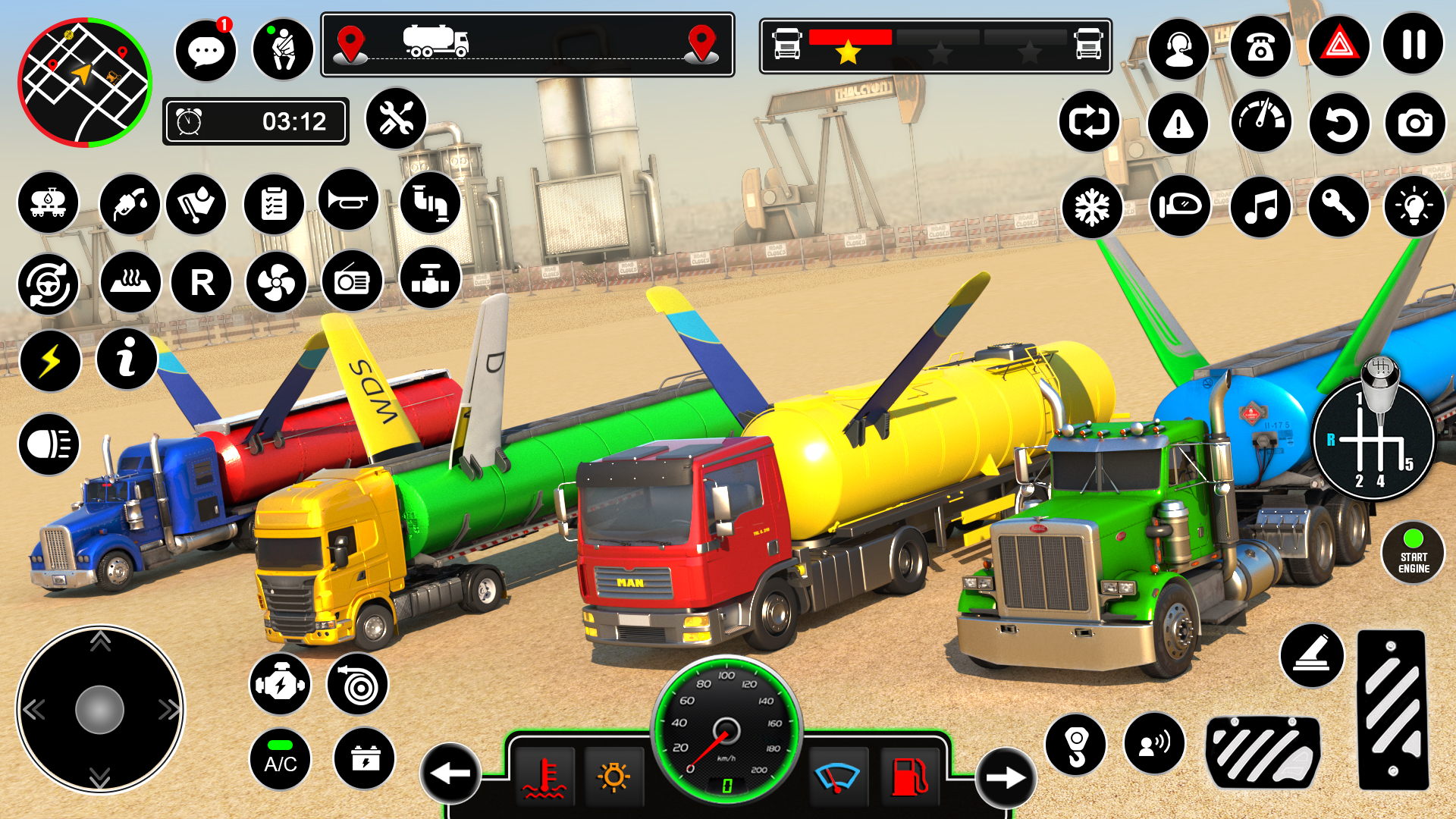اسکرین شات 6 برنامه Flying Truck Simulator Games!