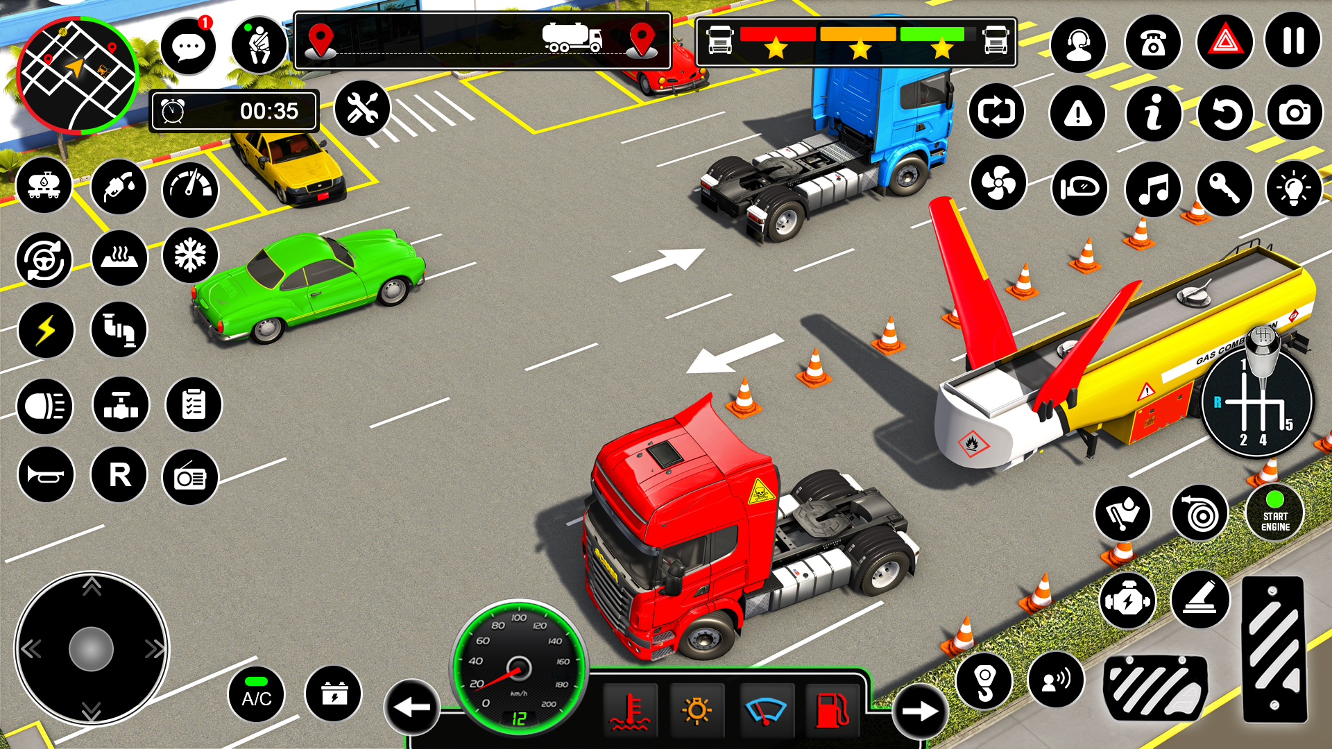اسکرین شات 8 برنامه Flying Truck Simulator Games!