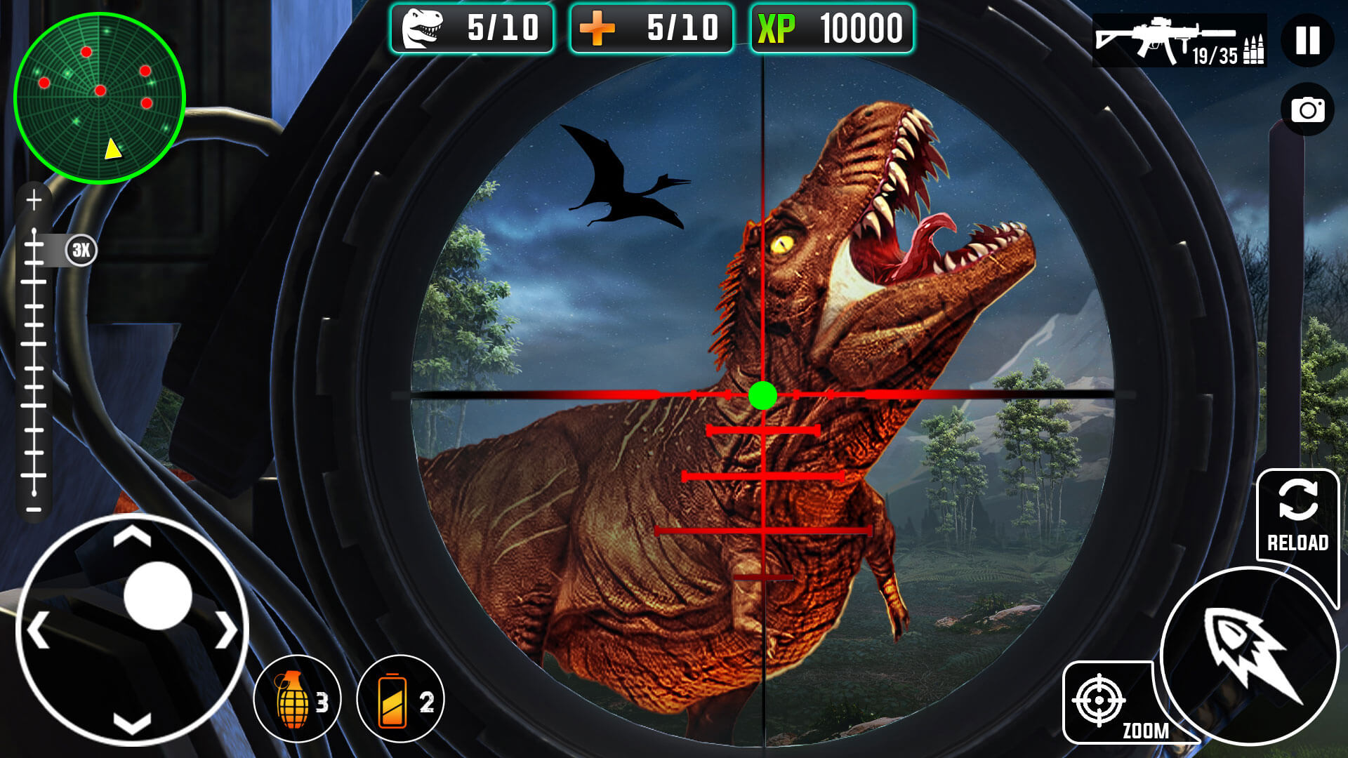 اسکرین شات 6 بازی Real Dino Hunting Jungle Games