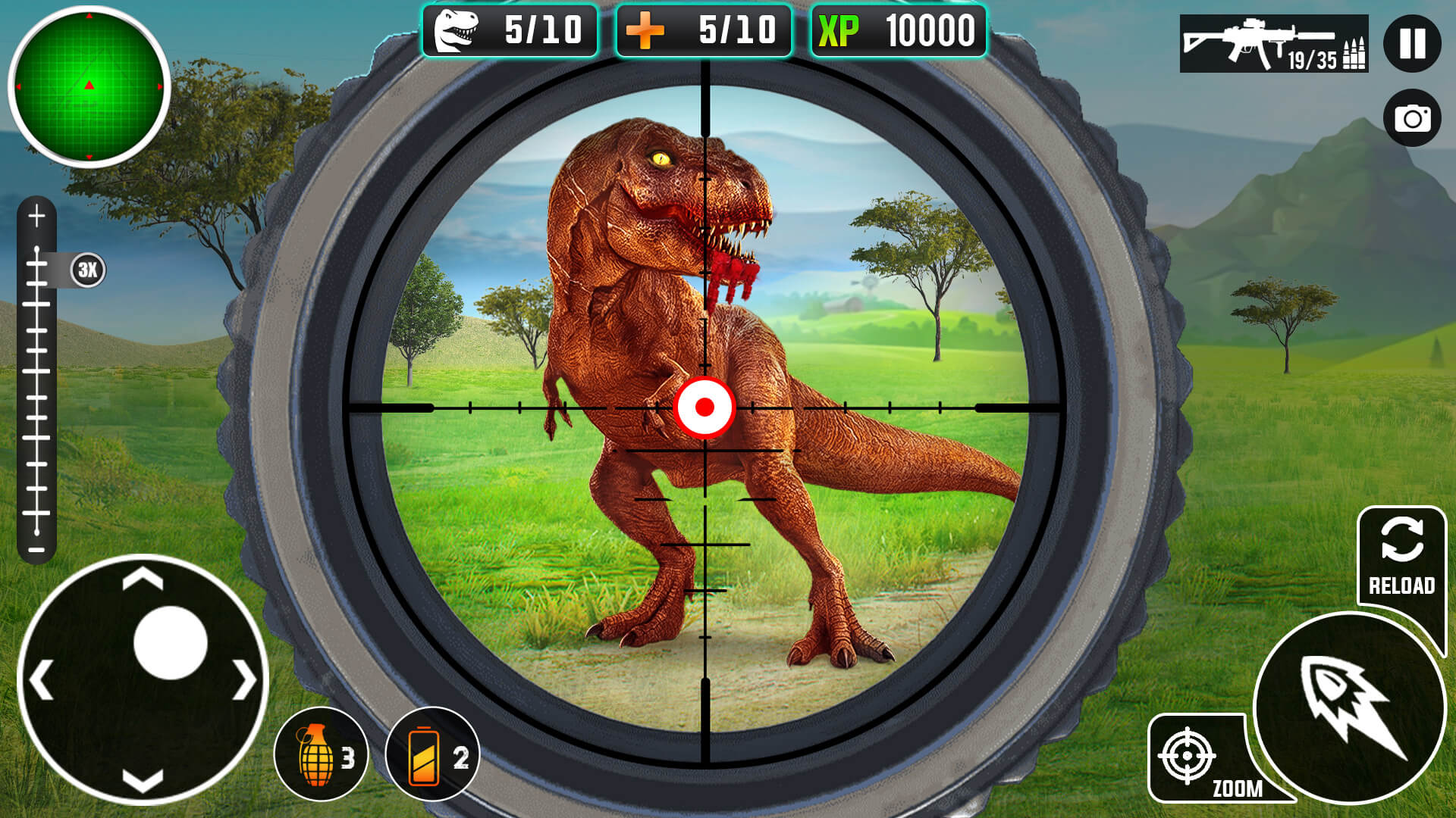 اسکرین شات 1 بازی Real Dino Hunting Jungle Games