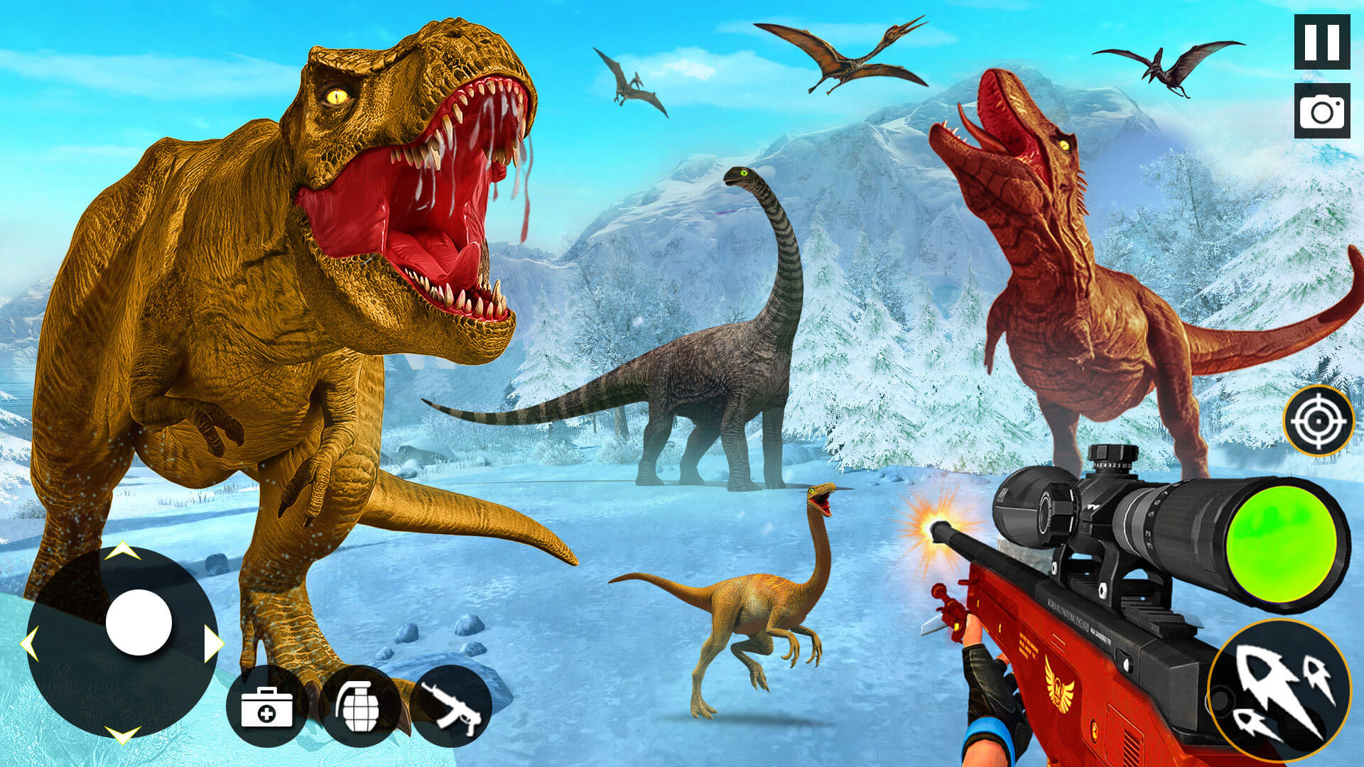 اسکرین شات 4 بازی Real Dino Hunting Jungle Games