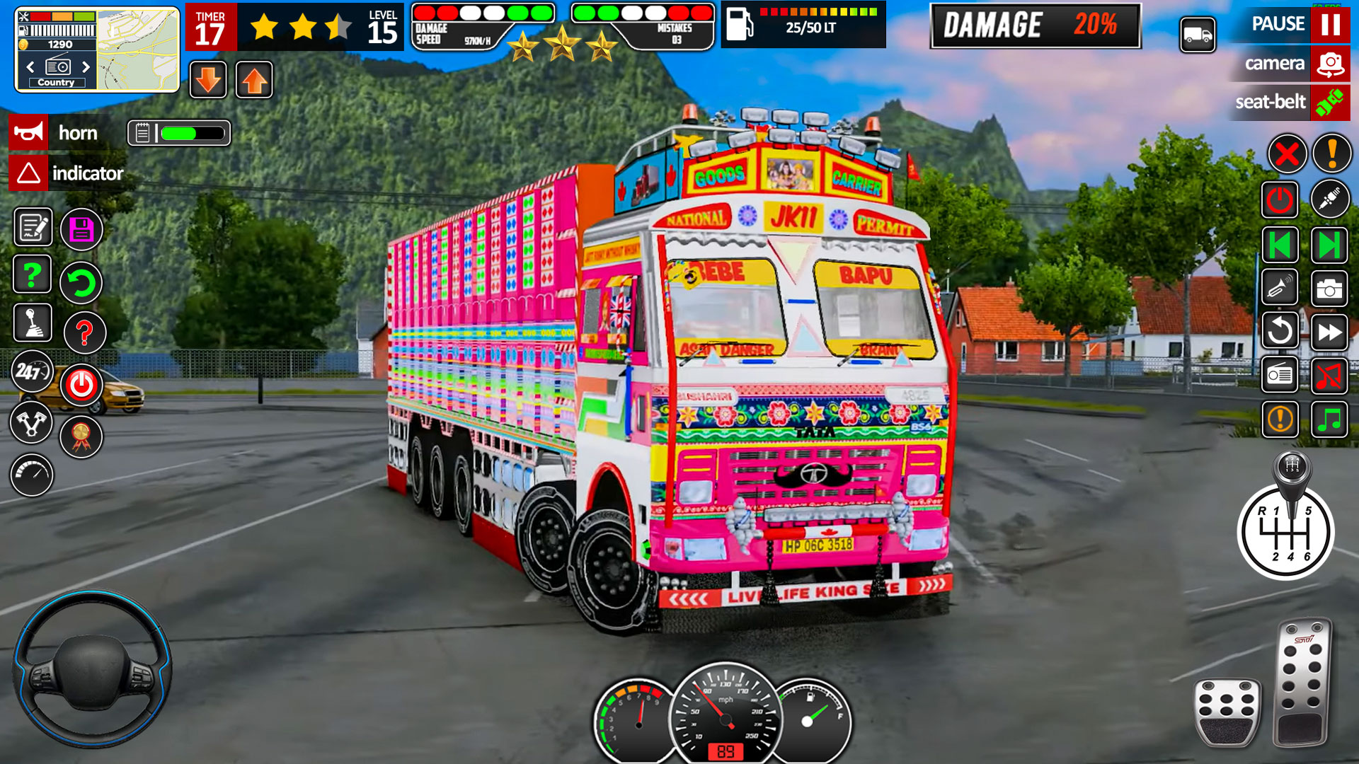 اسکرین شات 1 بازی Indian Truck Driving Game 2025