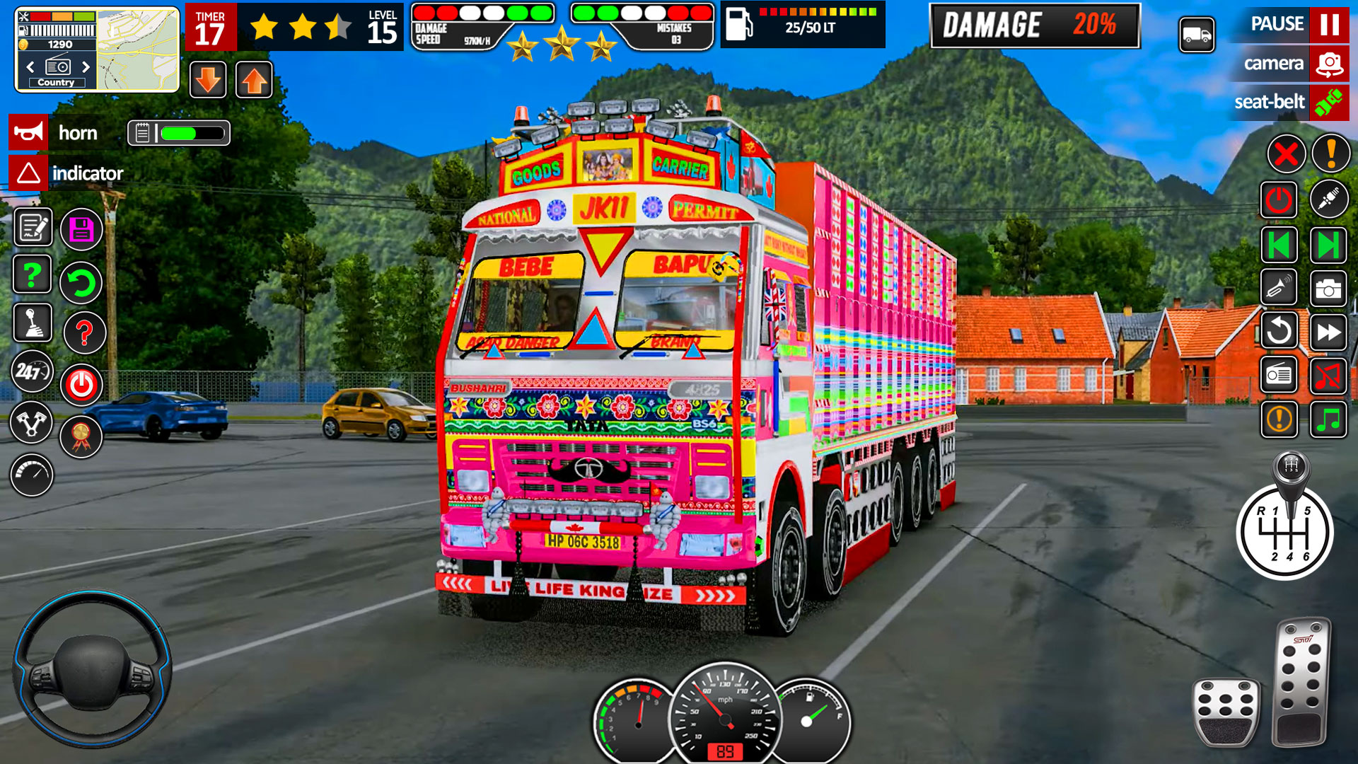 اسکرین شات 2 بازی Indian Truck Driving Game 2025