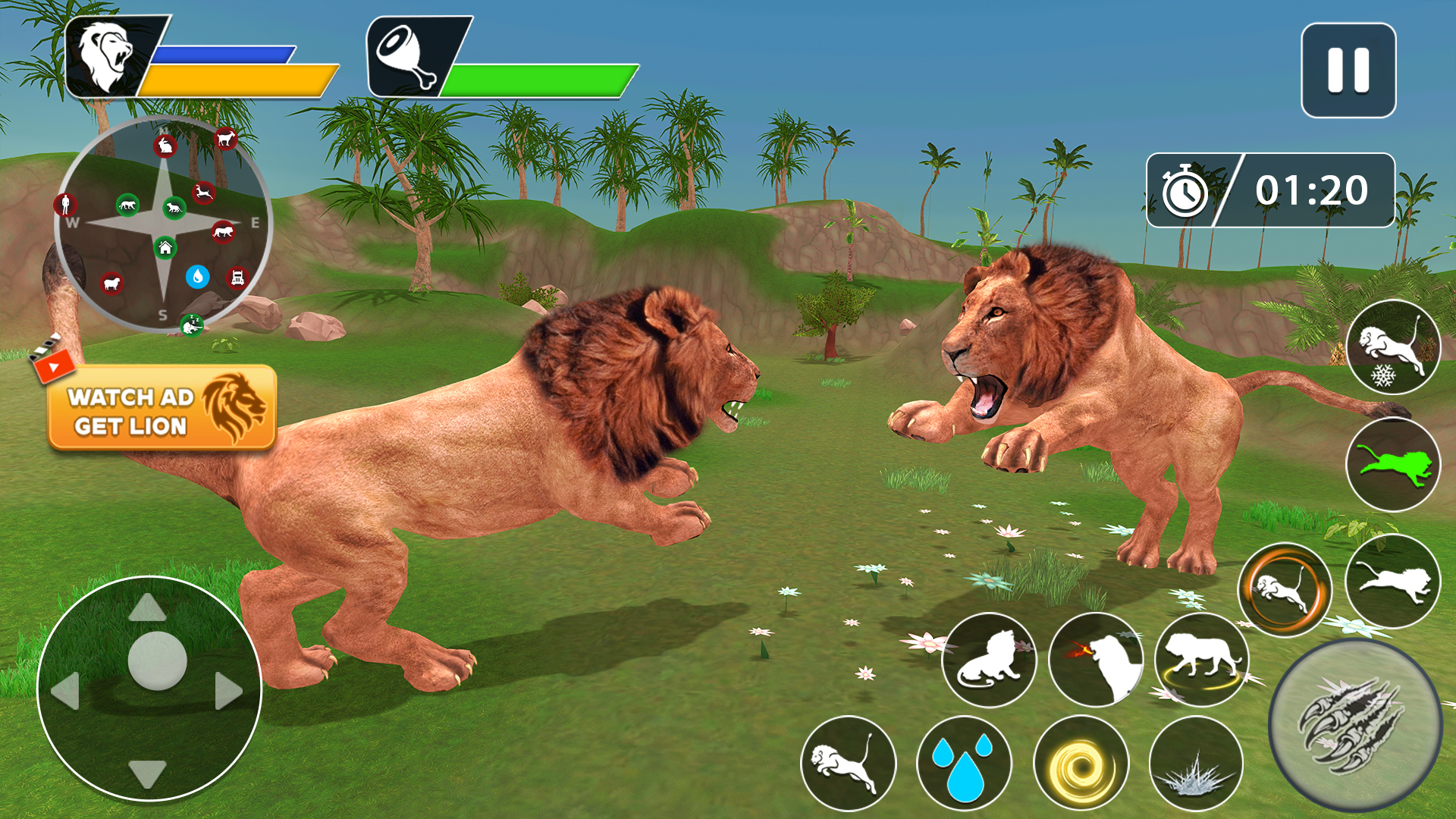 اسکرین شات 2 بازی Lion Games Animal Simulator 3D