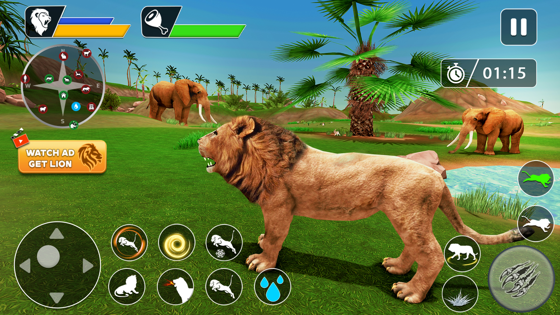اسکرین شات 3 بازی Lion Games Animal Simulator 3D