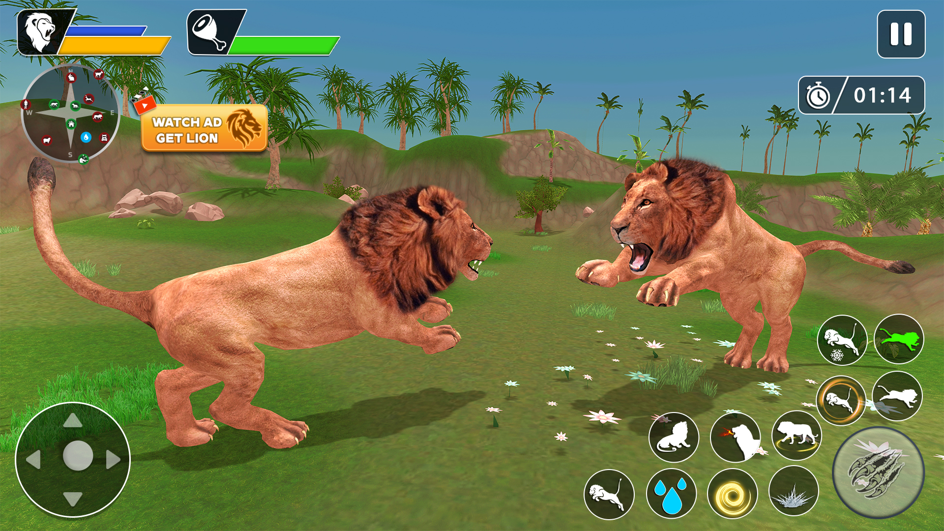 اسکرین شات 2 بازی Lion Games Animal Simulator 3D