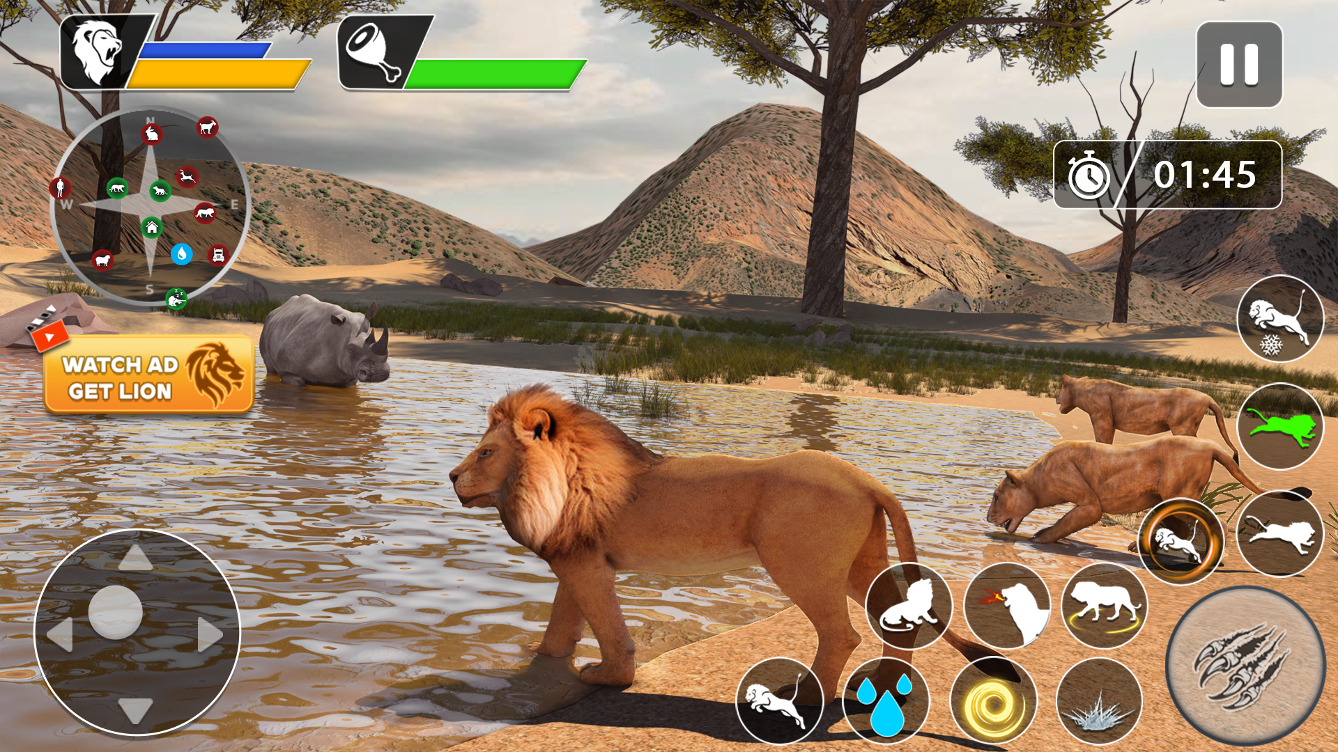 اسکرین شات 4 بازی Lion Games Animal Simulator 3D