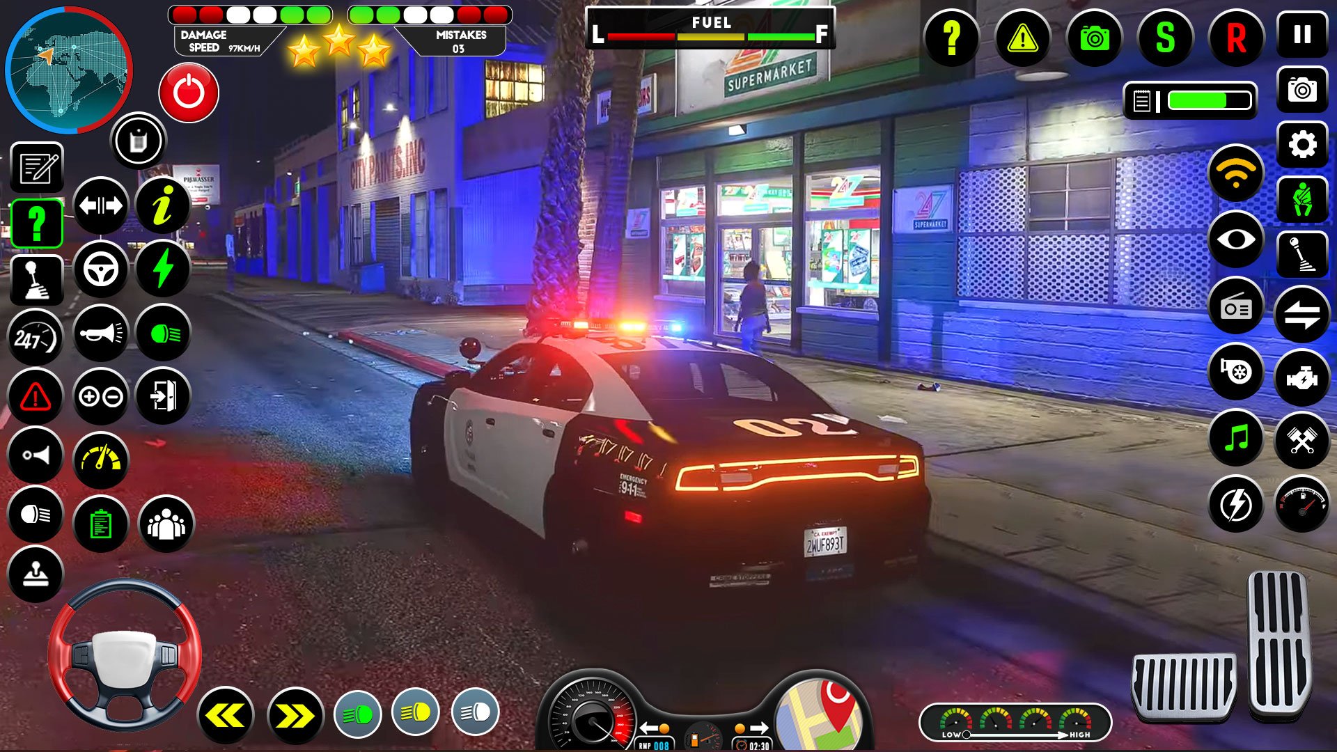 اسکرین شات 4 برنامه NYPD Police Car Parking Game