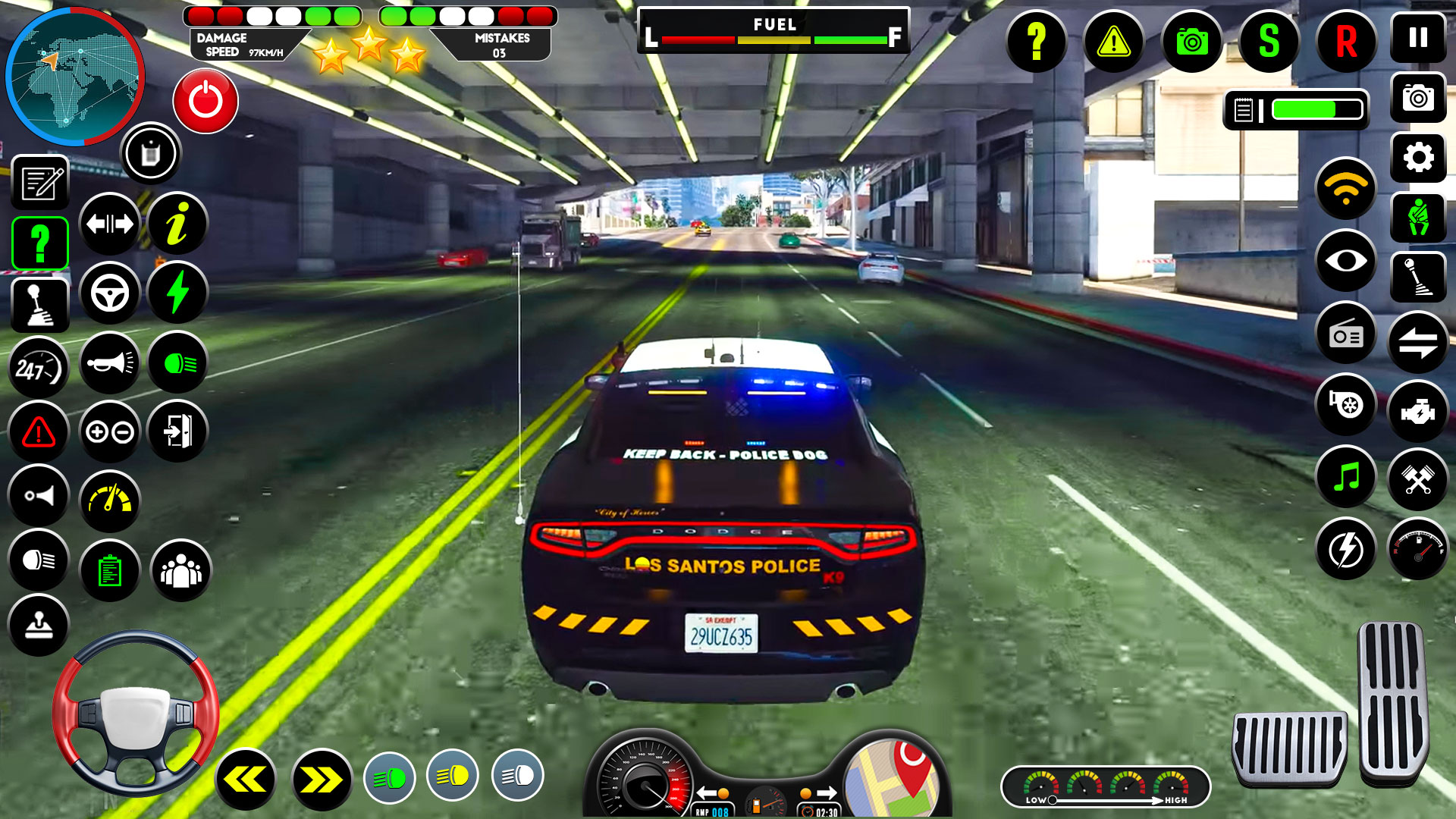 اسکرین شات 6 برنامه NYPD Police Car Parking Game
