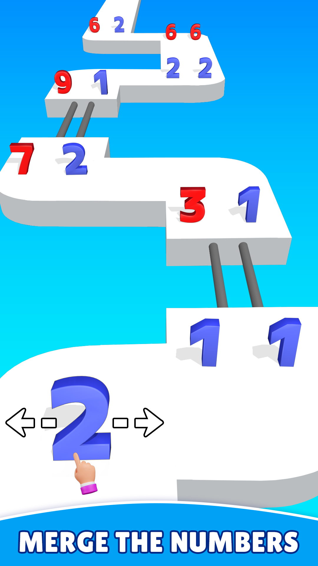 اسکرین شات 1 بازی Number Run Merge: Running Game