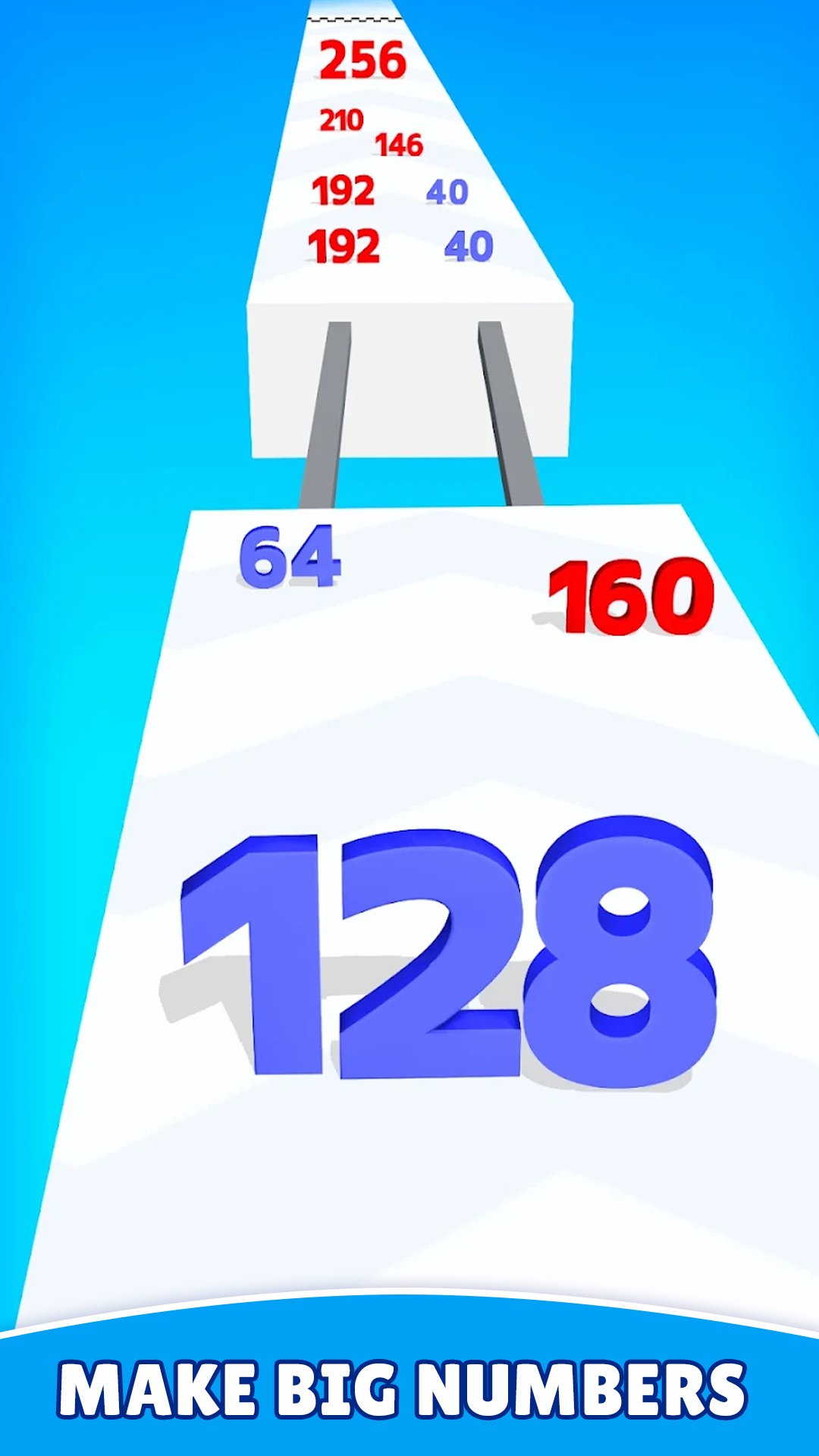 اسکرین شات 3 بازی Number Run Merge: Running Game