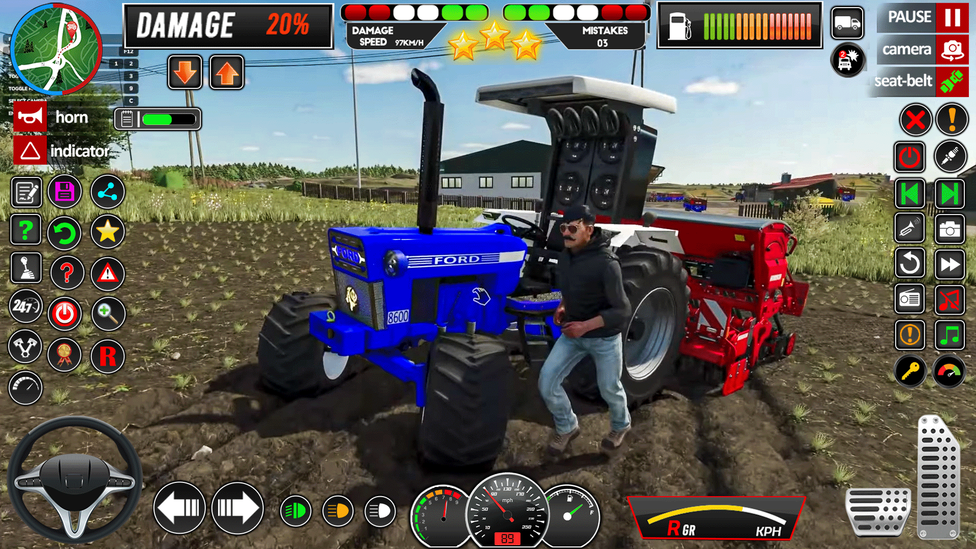 اسکرین شات 4 بازی Tractor Driving - Tractor Game