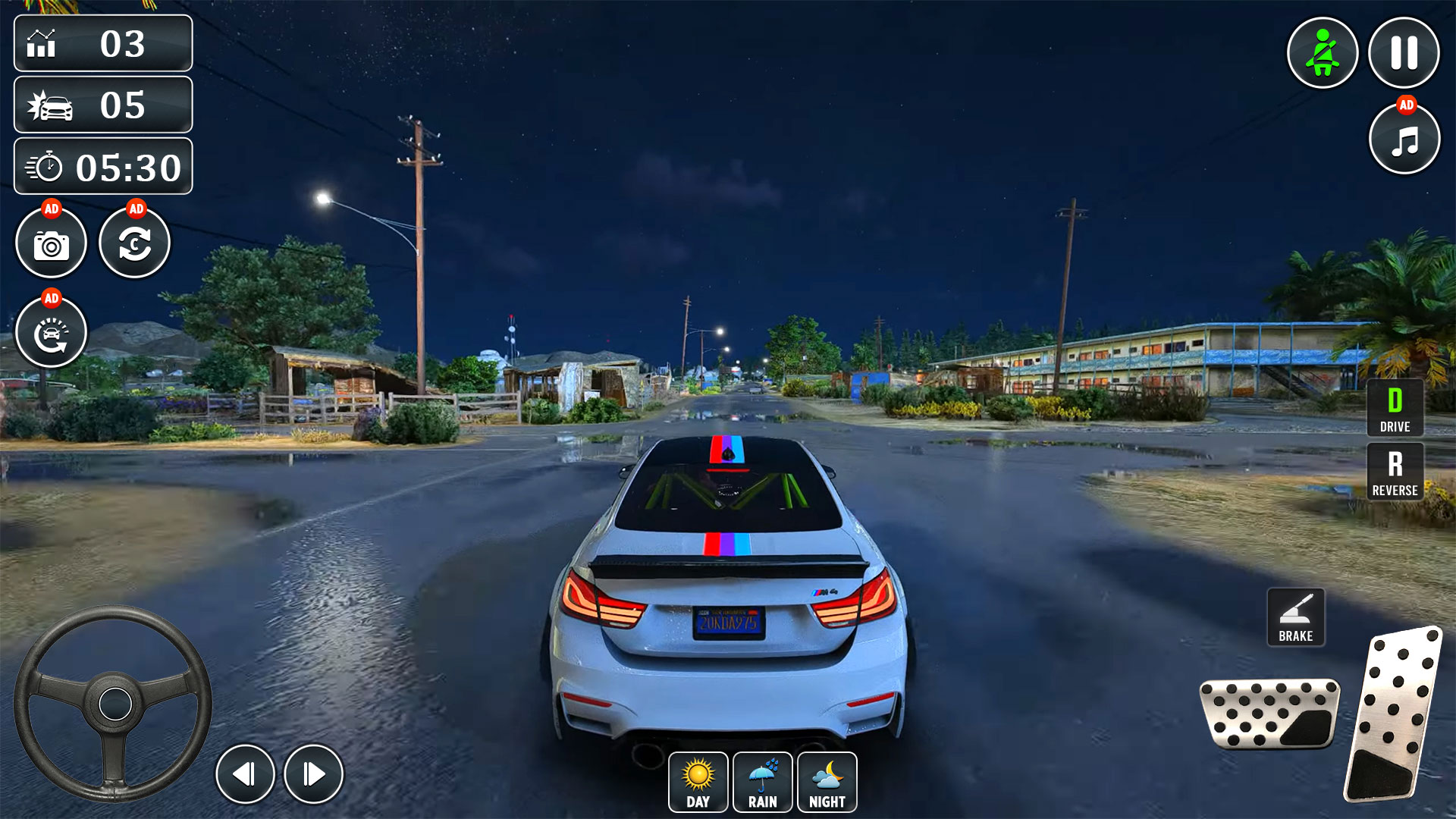 اسکرین شات 2 برنامه Car Driving Game - Car Game 3D