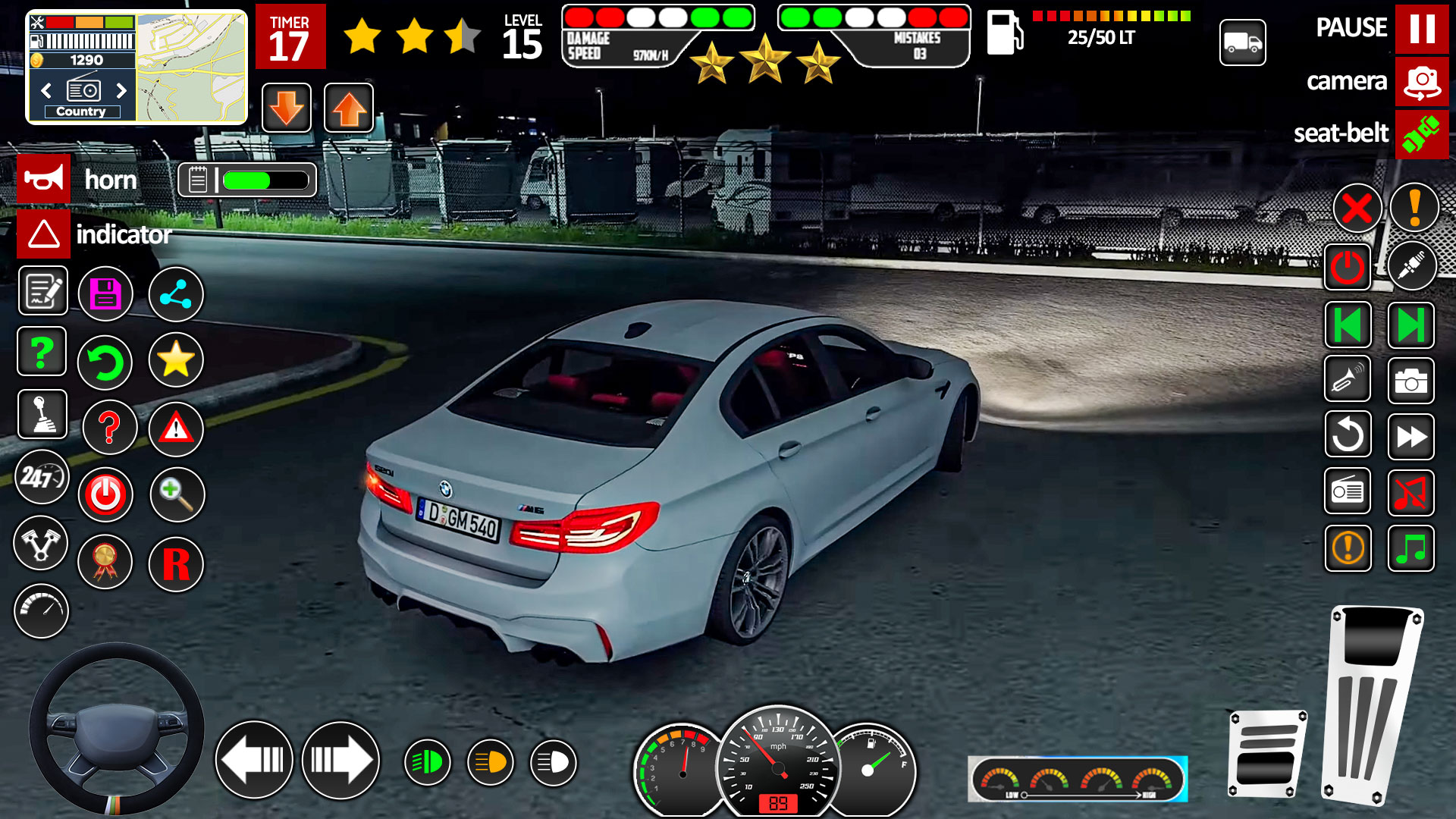 اسکرین شات 3 برنامه Car Driving Game - Car Game 3D