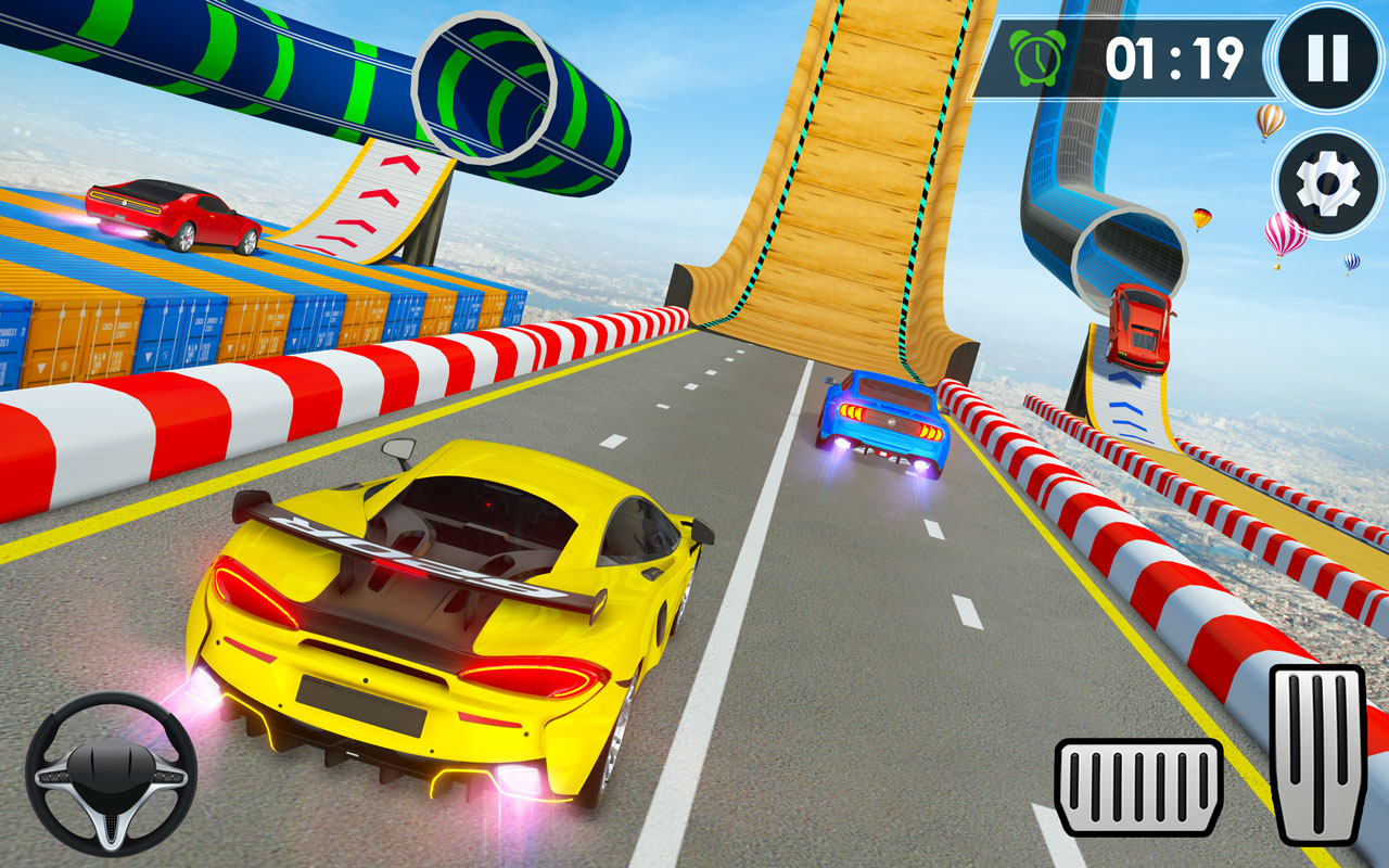 اسکرین شات 6 برنامه Mega Ramps Stunt Car Games 3D