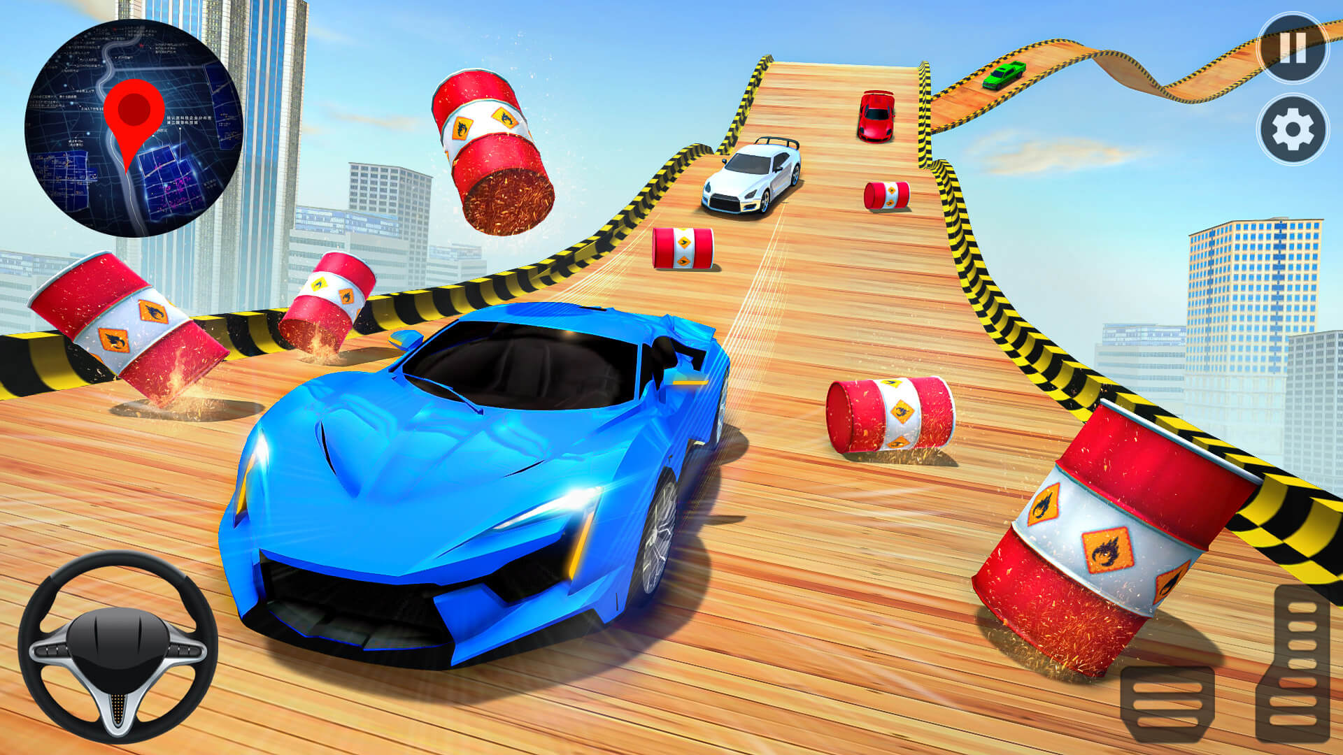اسکرین شات 8 برنامه Mega Ramps Stunt Car Games 3D