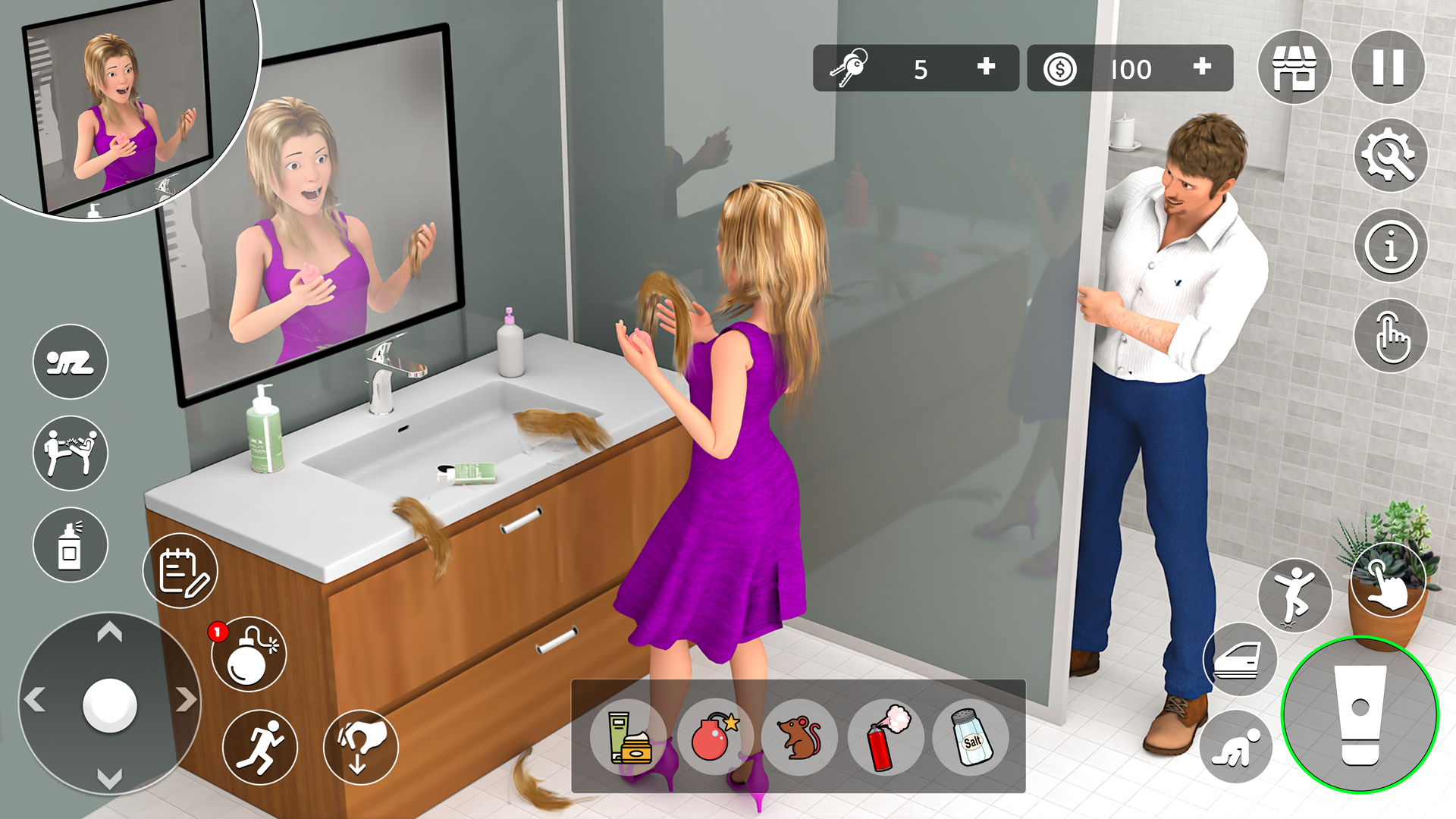 اسکرین شات 4 بازی Husband Wife Simulator Game 3D