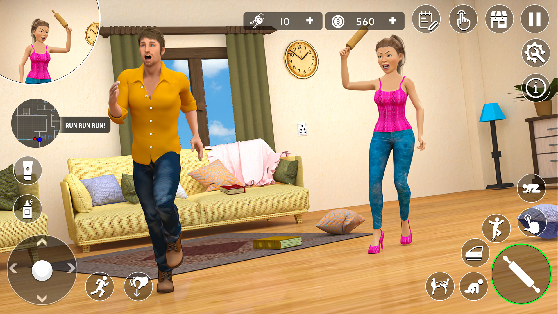 اسکرین شات 1 بازی Husband Wife Simulator Game 3D