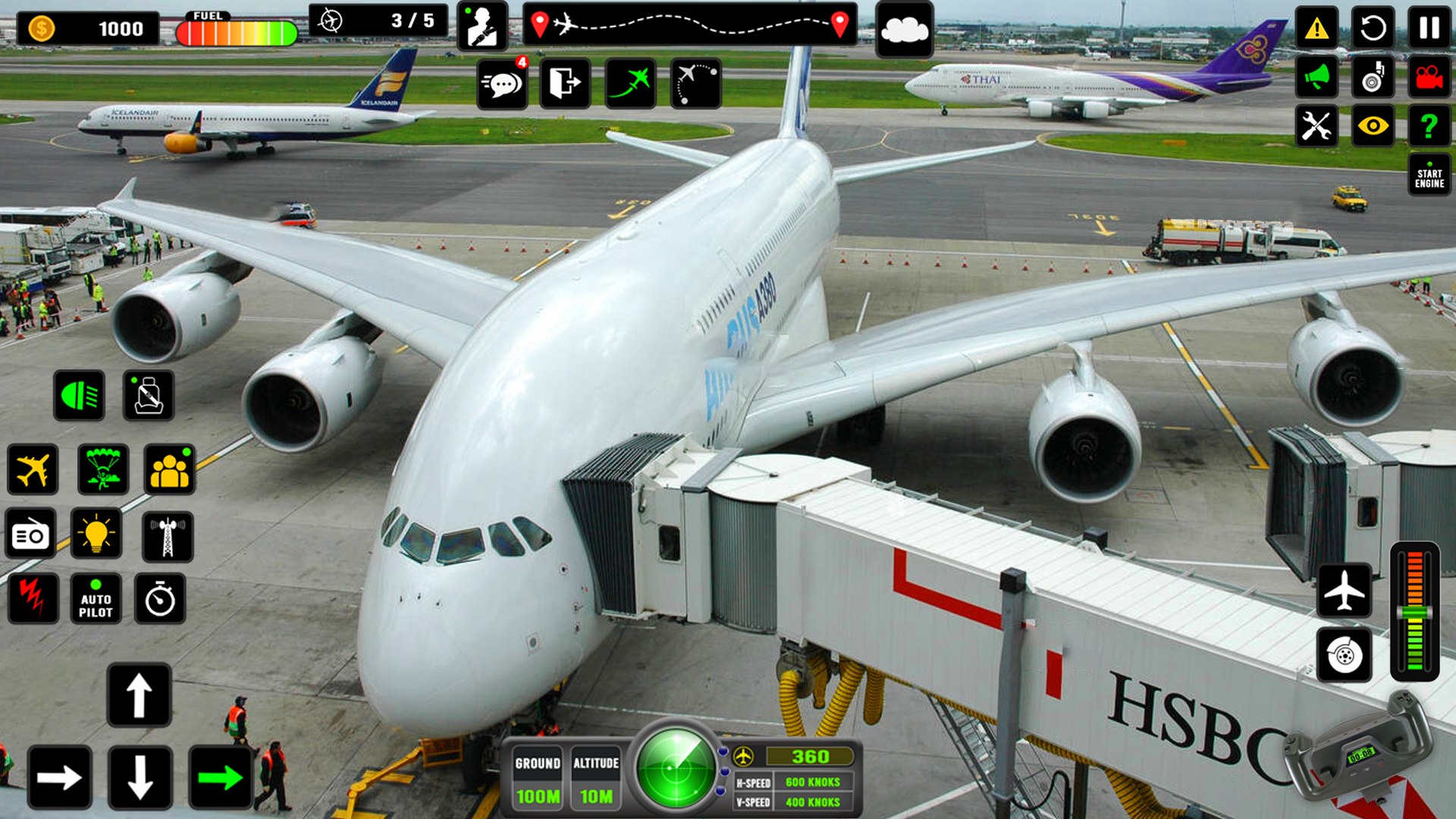 اسکرین شات 3 بازی City Airplane Flight Simulator