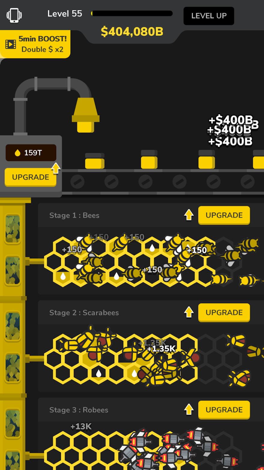 اسکرین شات 3 بازی Idle Bee Factory Tycoon