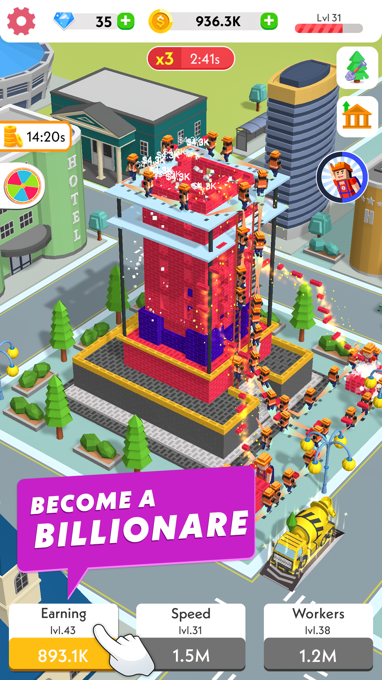 اسکرین شات 1 بازی Idle Construction 3D