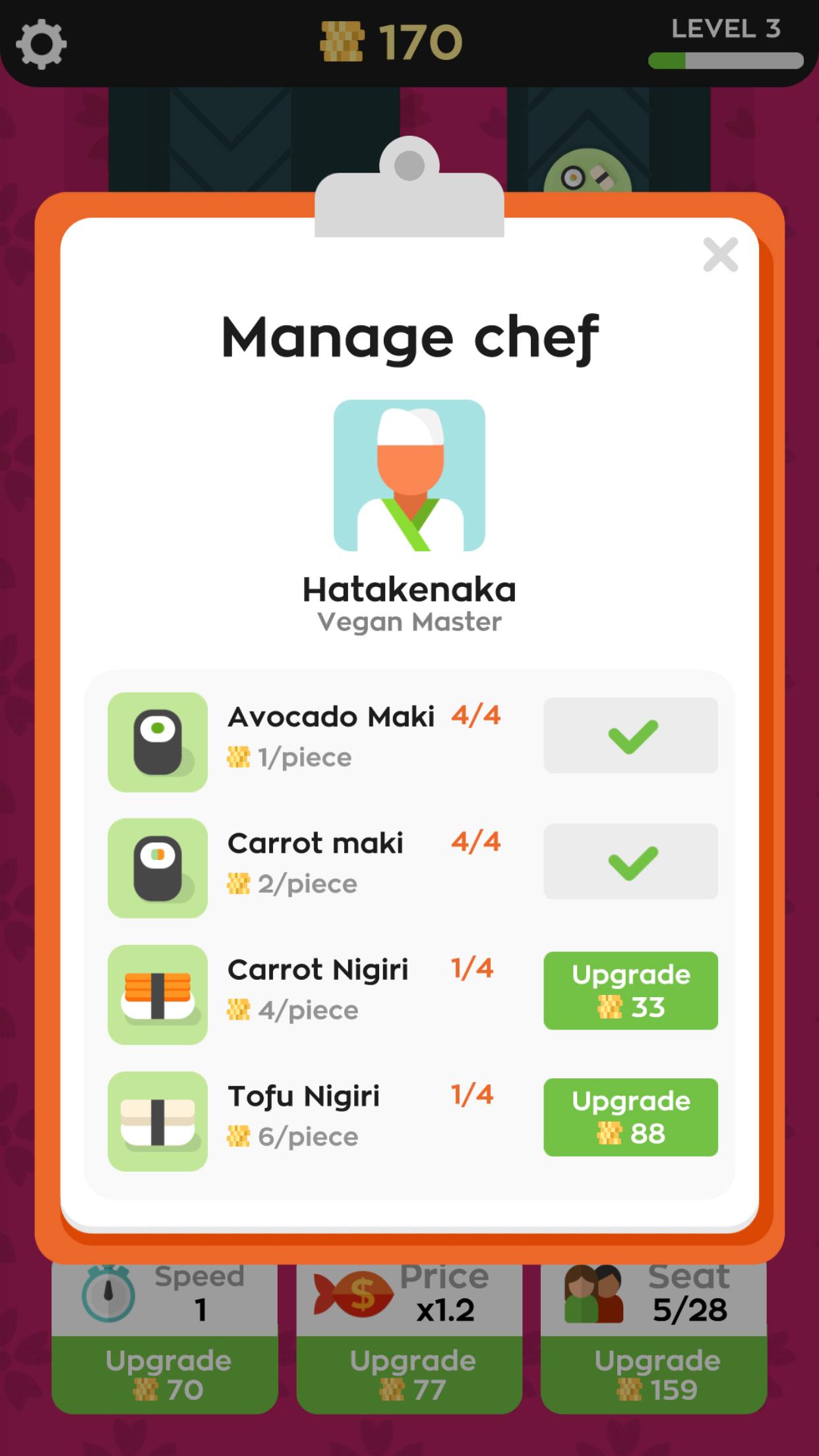 اسکرین شات 3 بازی Sushi Bar Idle
