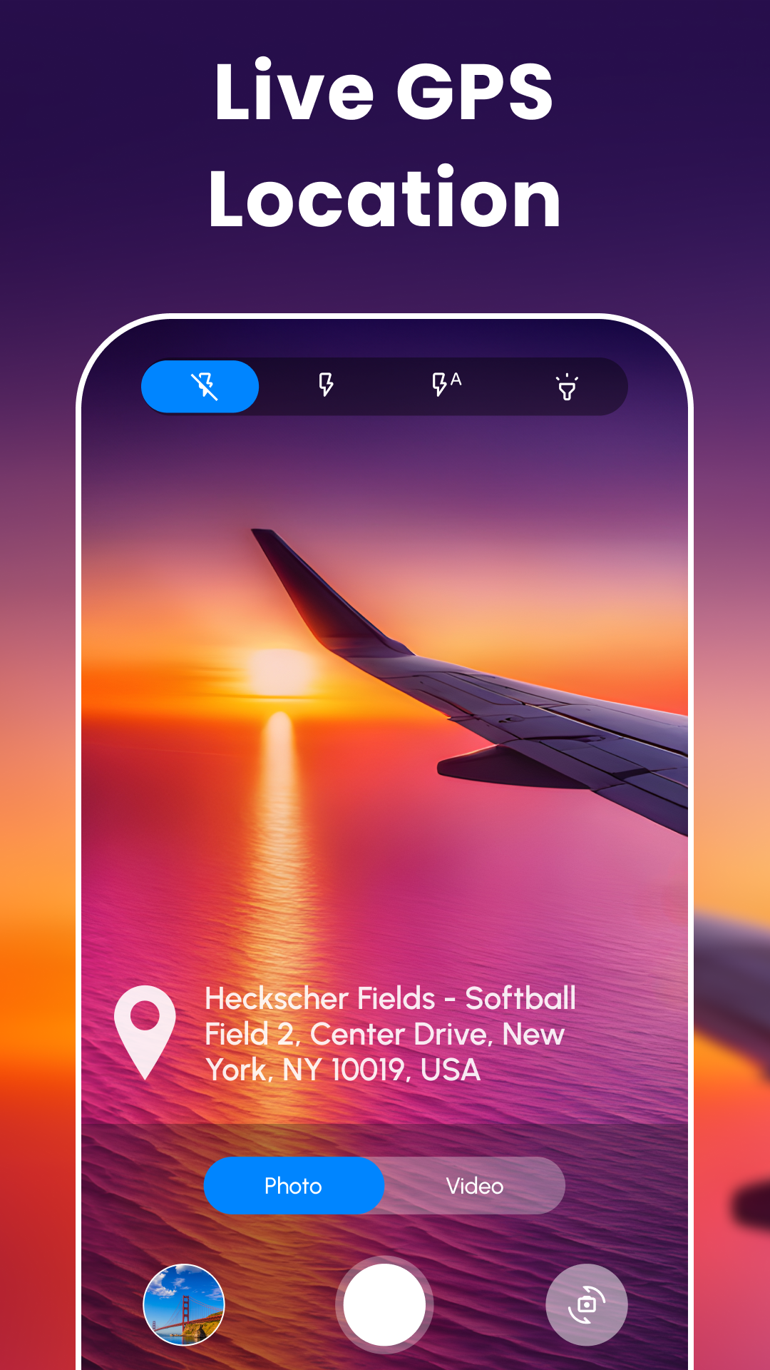 اسکرین شات 5 برنامه GPS Camera Photo Time Stamp