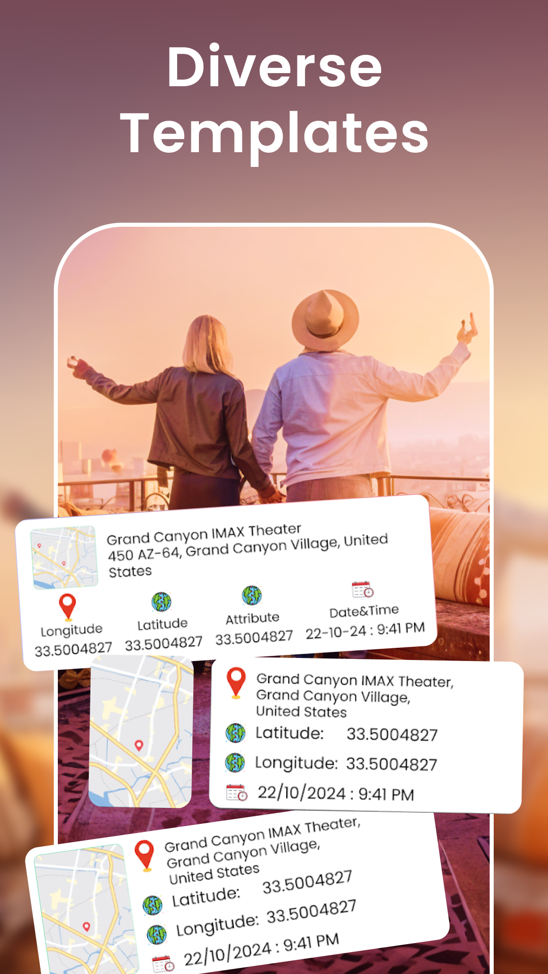اسکرین شات 6 برنامه GPS Camera Photo Time Stamp