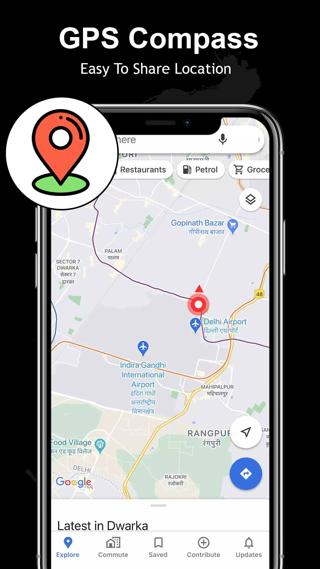 اسکرین شات 5 برنامه GPS Compass Navigator