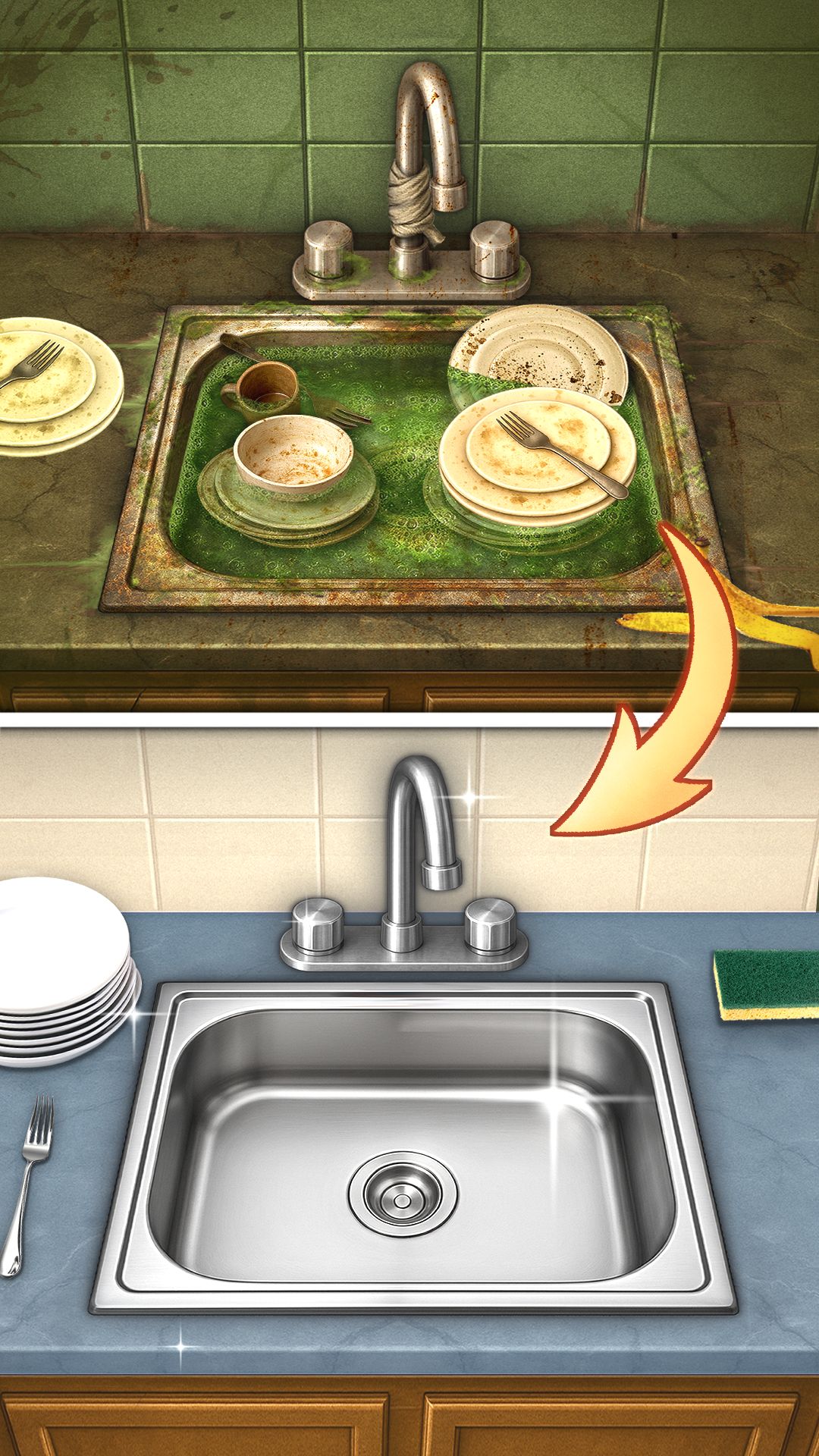 اسکرین شات 5 بازی House Makeover: ASMR Cleaning